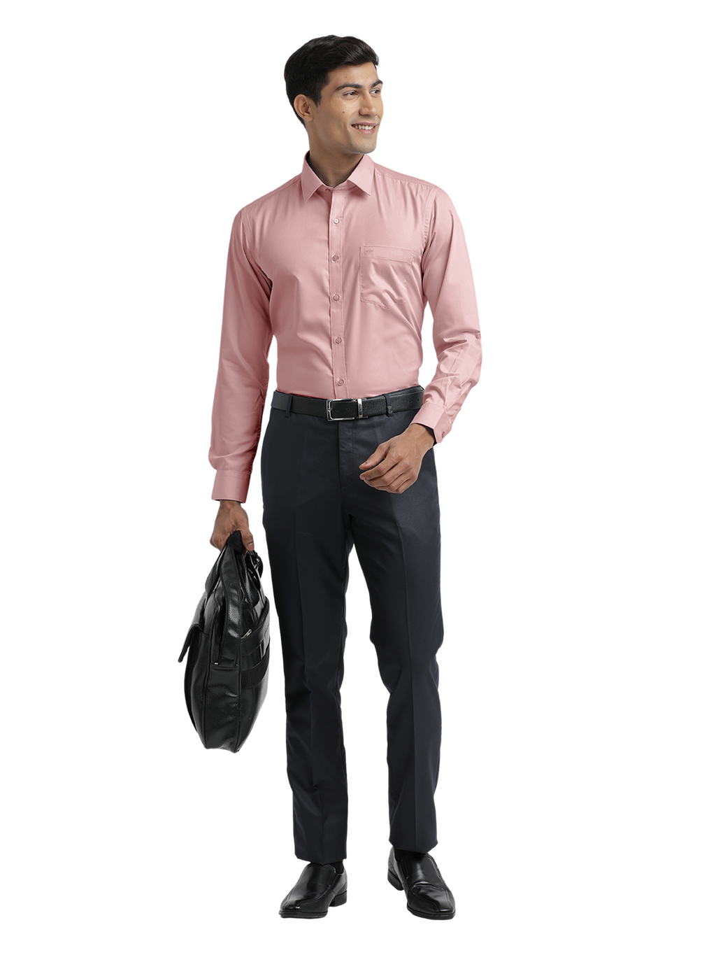 Dusty Pink Twill Wrinkle Free Solid Shirt