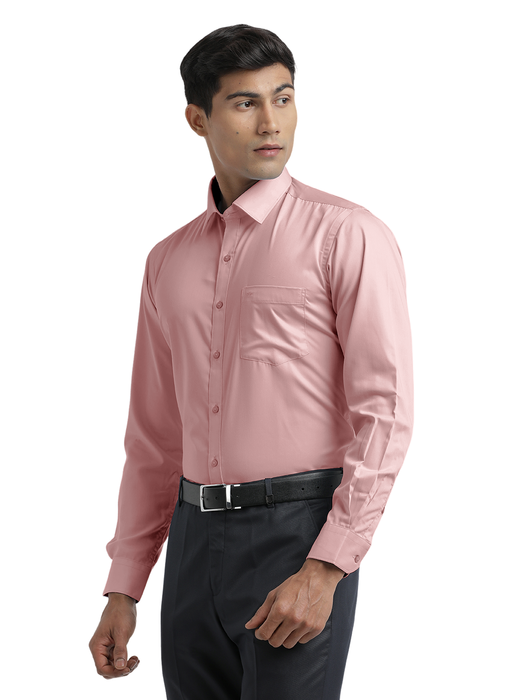 Dusty Pink Twill Wrinkle Free Solid Shirt