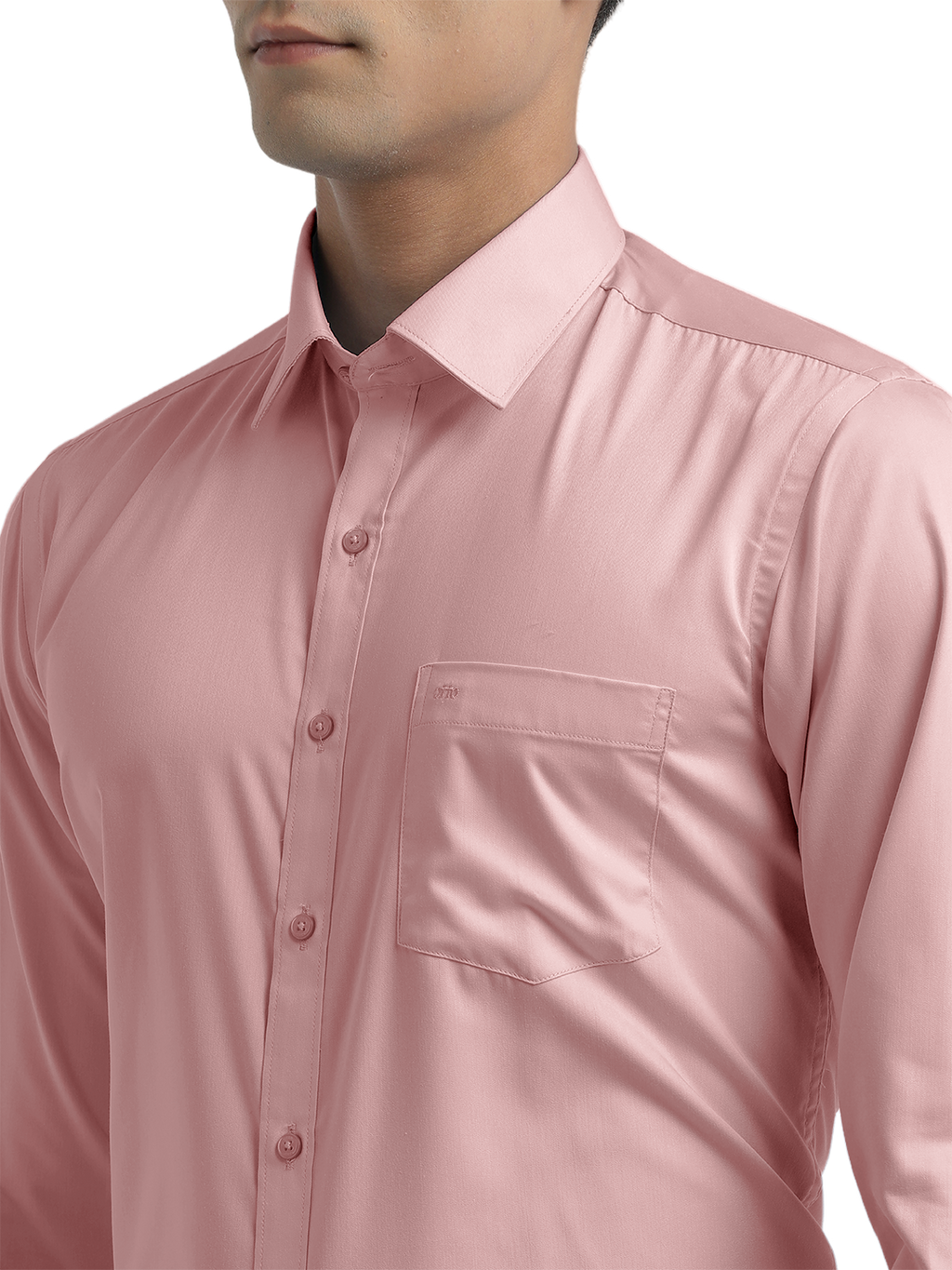 Dusty Pink Twill Wrinkle Free Solid Shirt