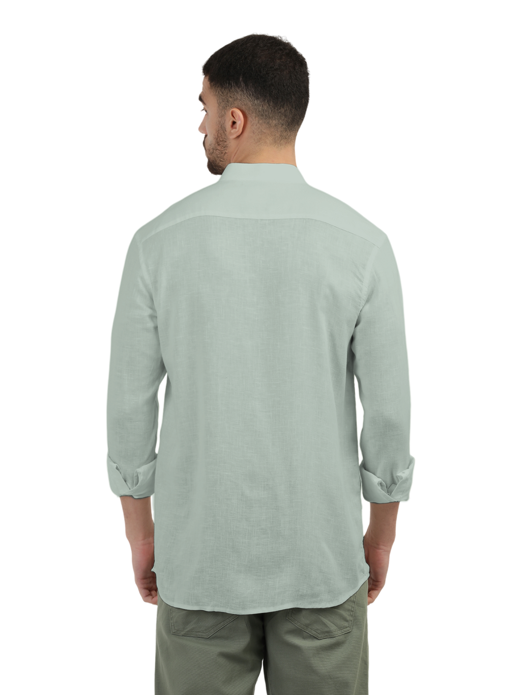 Apple Green Solid Casual Shirt