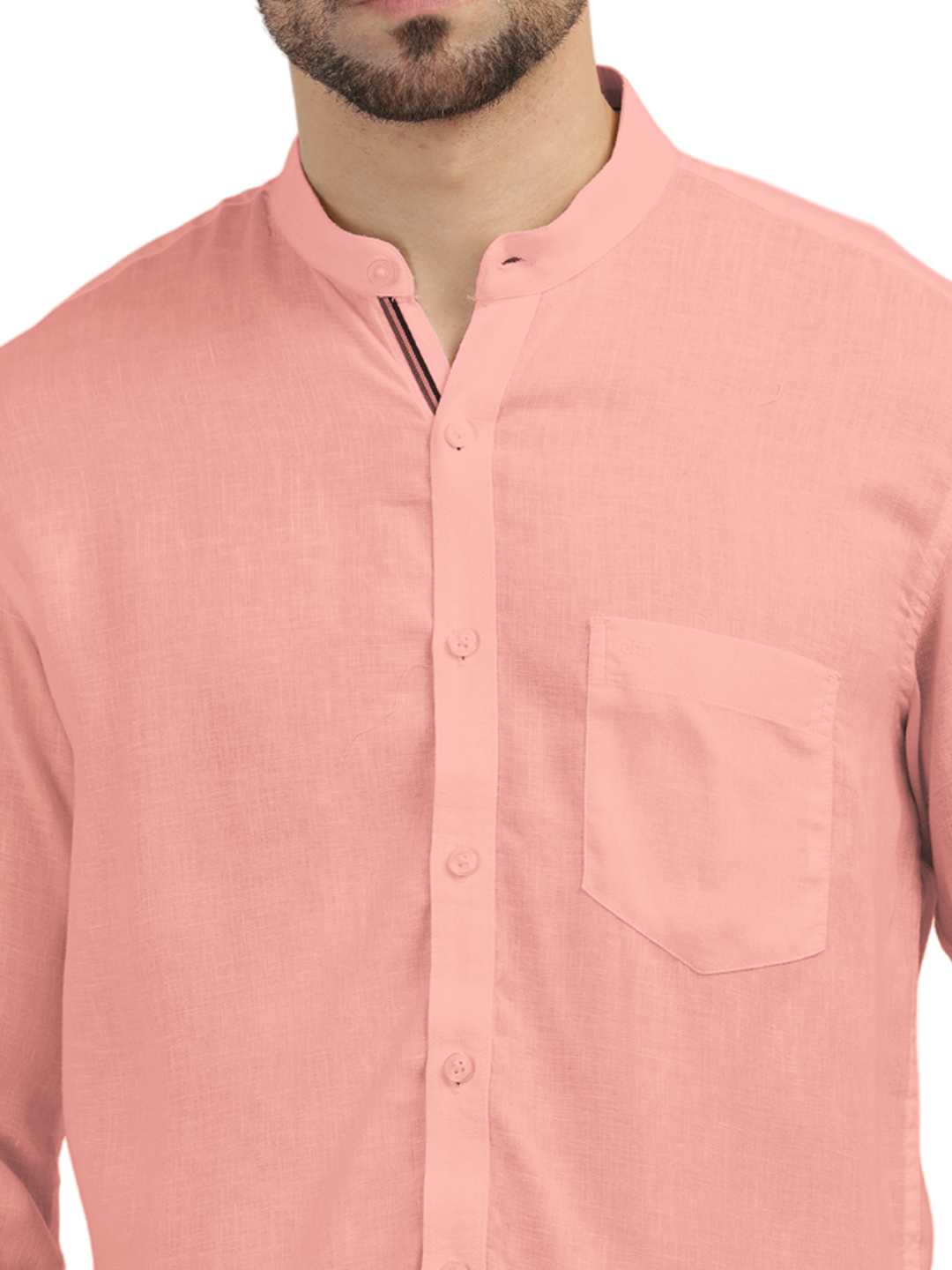 Coral Solid Casual Shirt