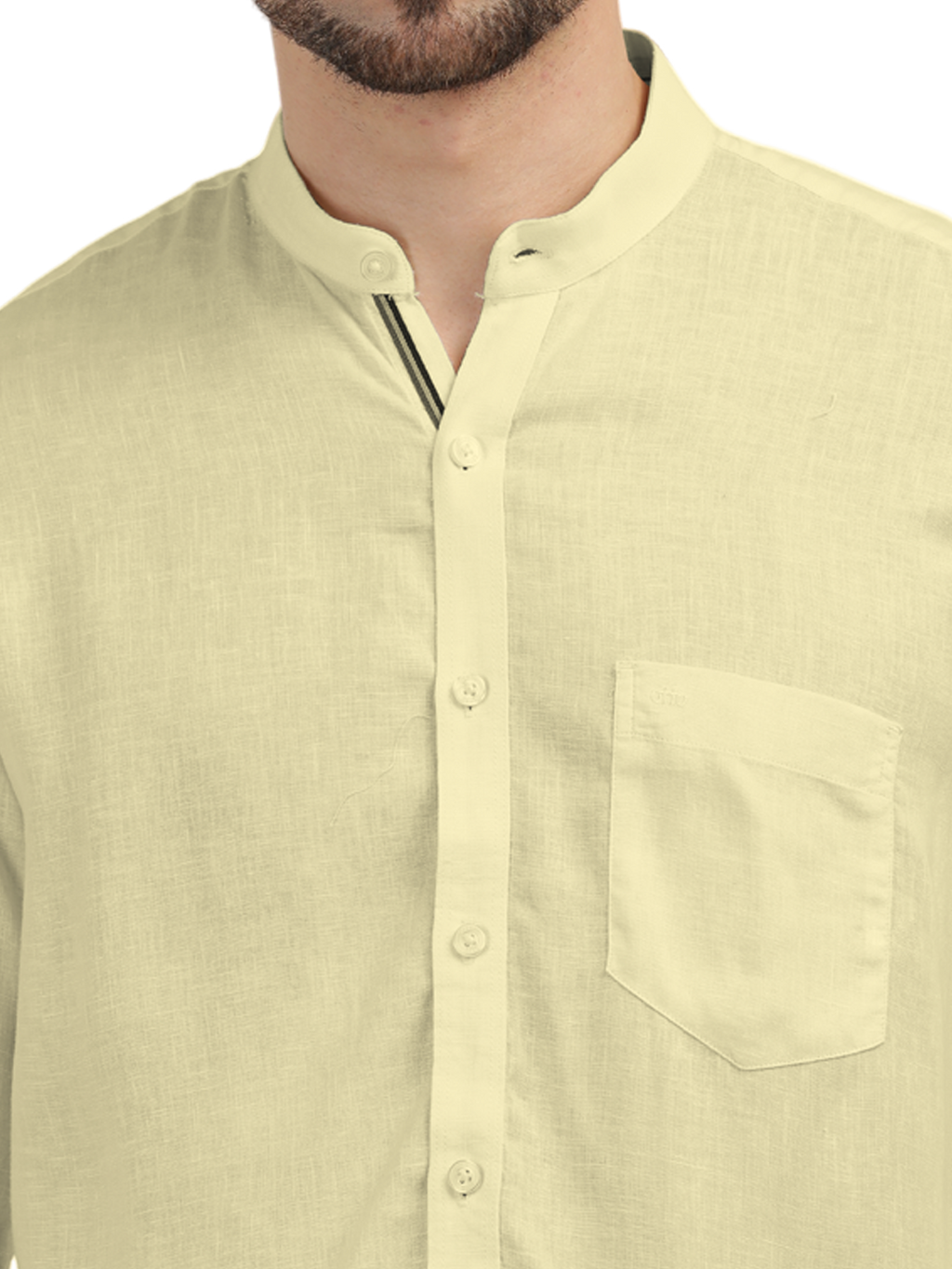 Butter Yellow Solid Casual Shirt