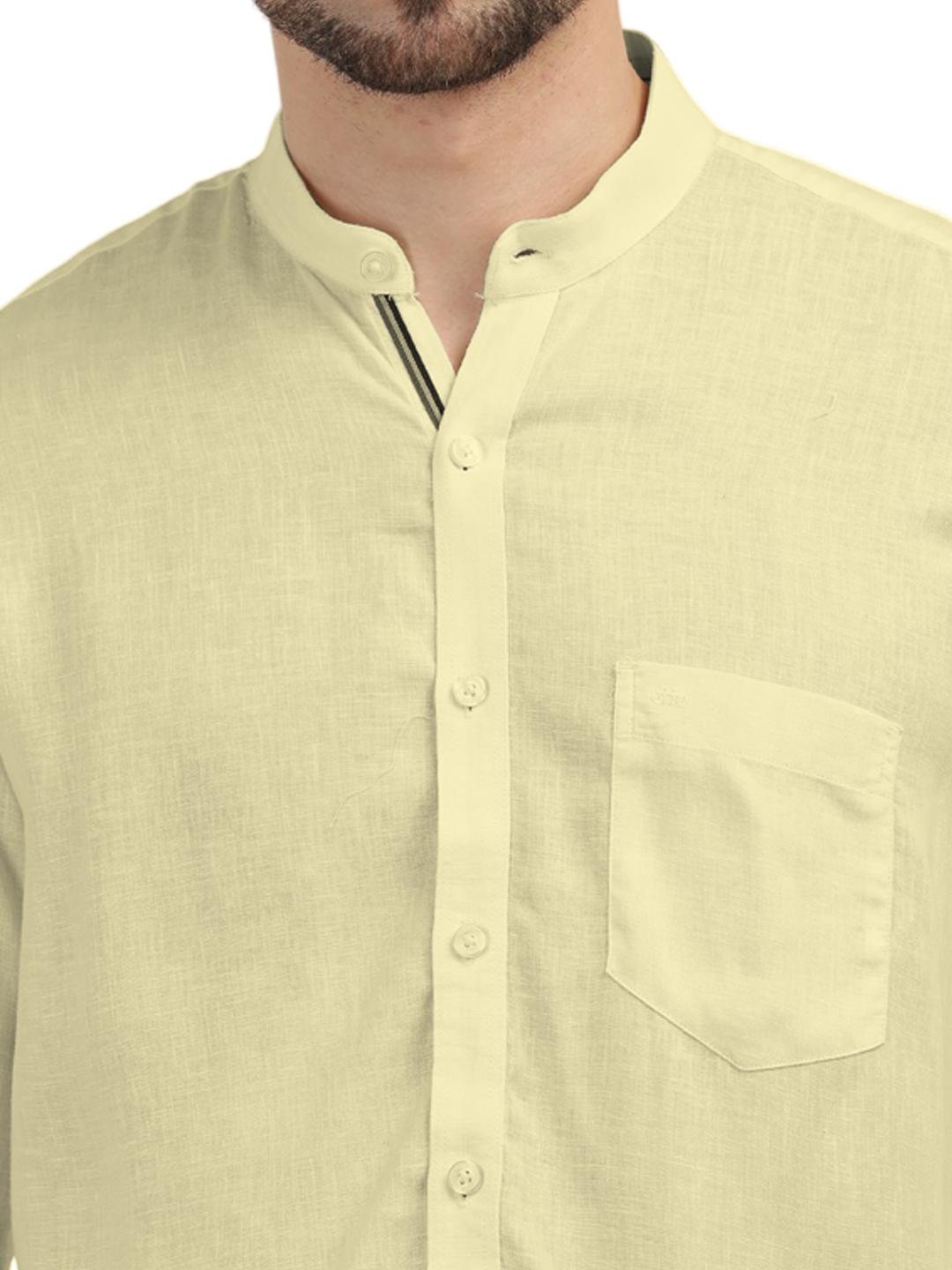 Butter Yellow Solid Casual Shirt