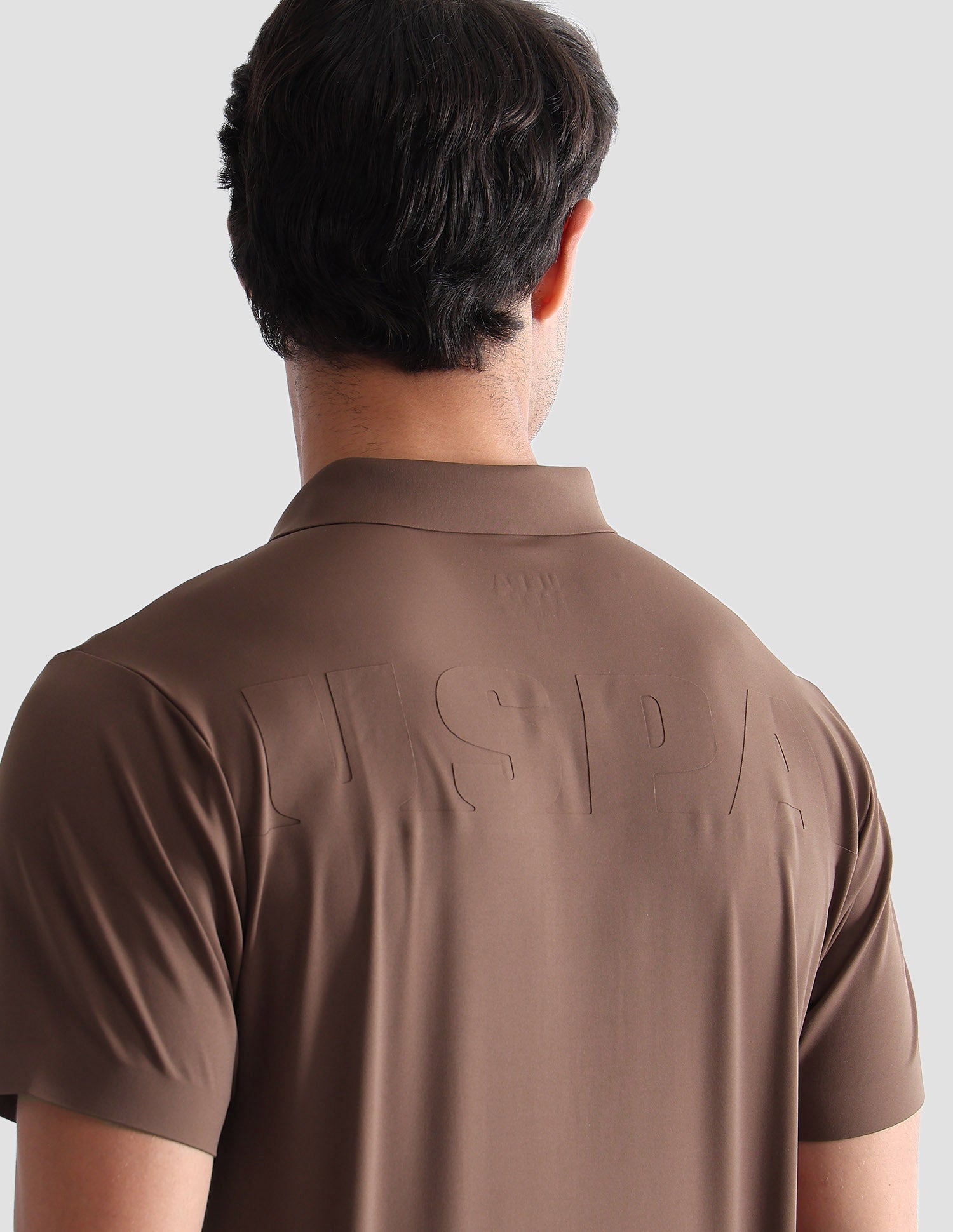 Brand Embossed Active Polo Shirt