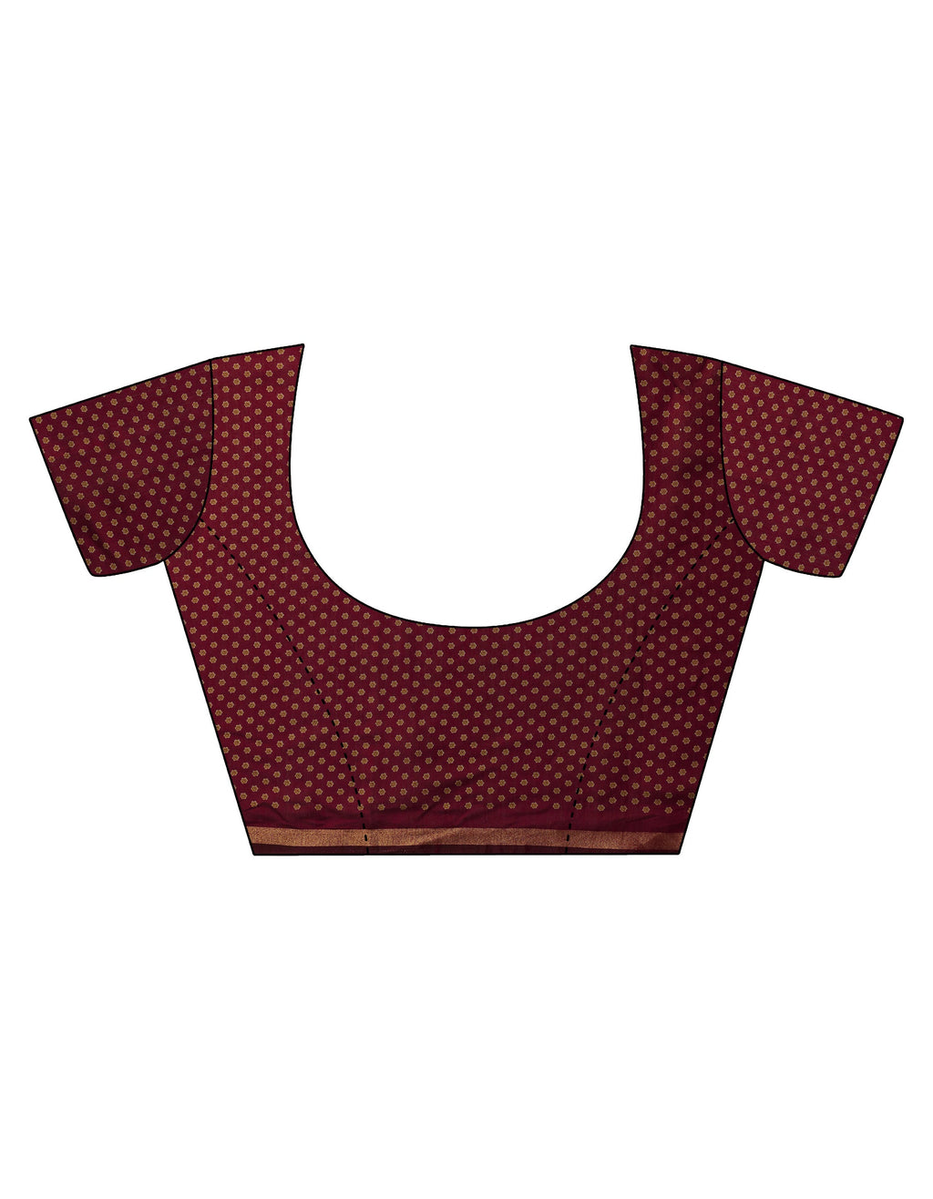 Mustard Printed Silk Blend Saree With Unstitched Blouse Piece