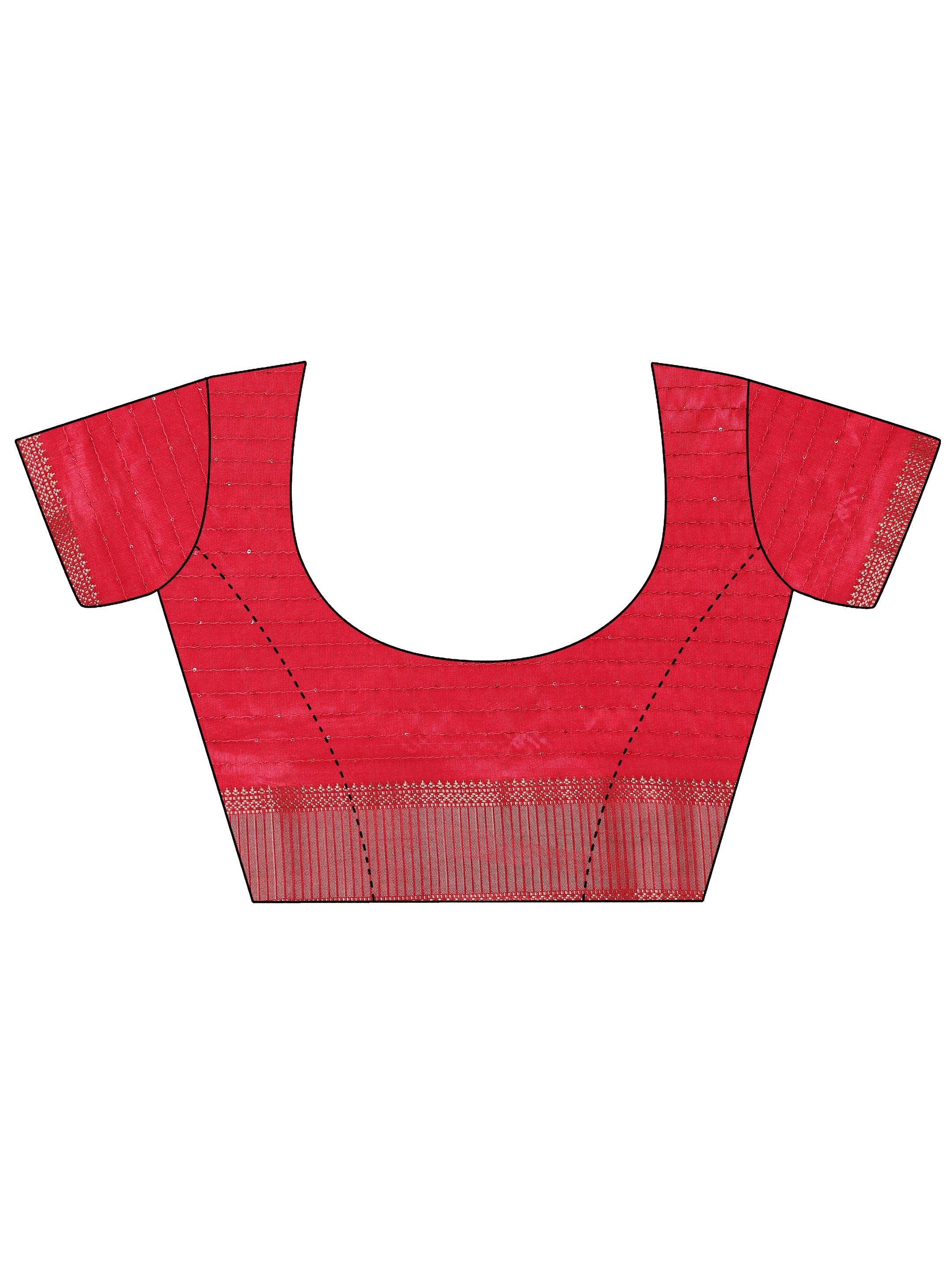 Pink Printed Silk Blend Saree With Unstitched Blouse Piece