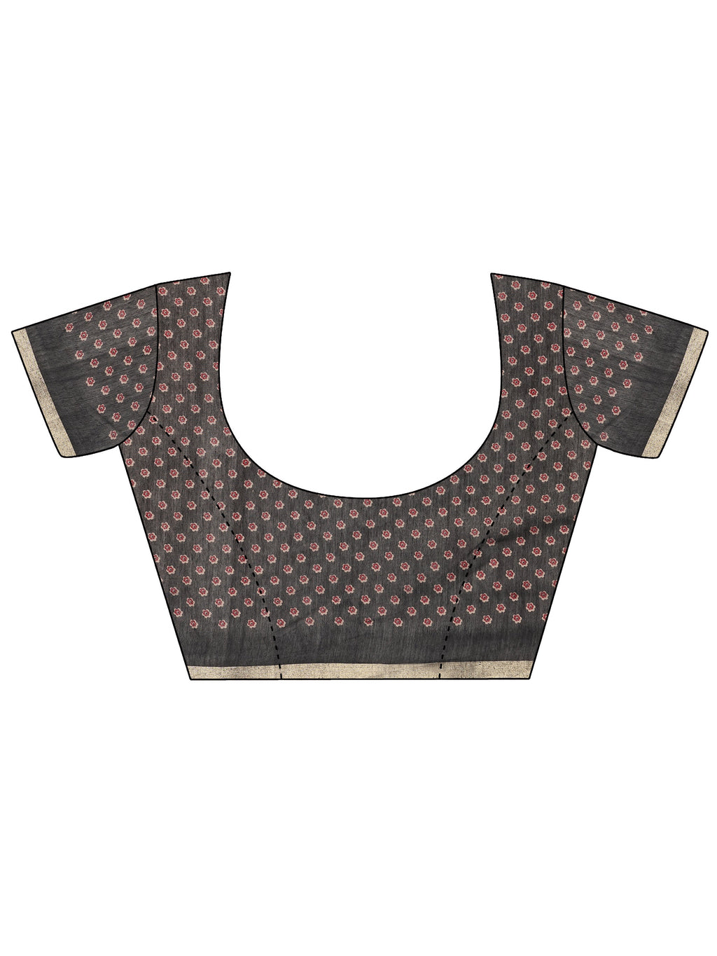 Maroon Solid Cotton Blend Saree With Unstitched Blouse Piece