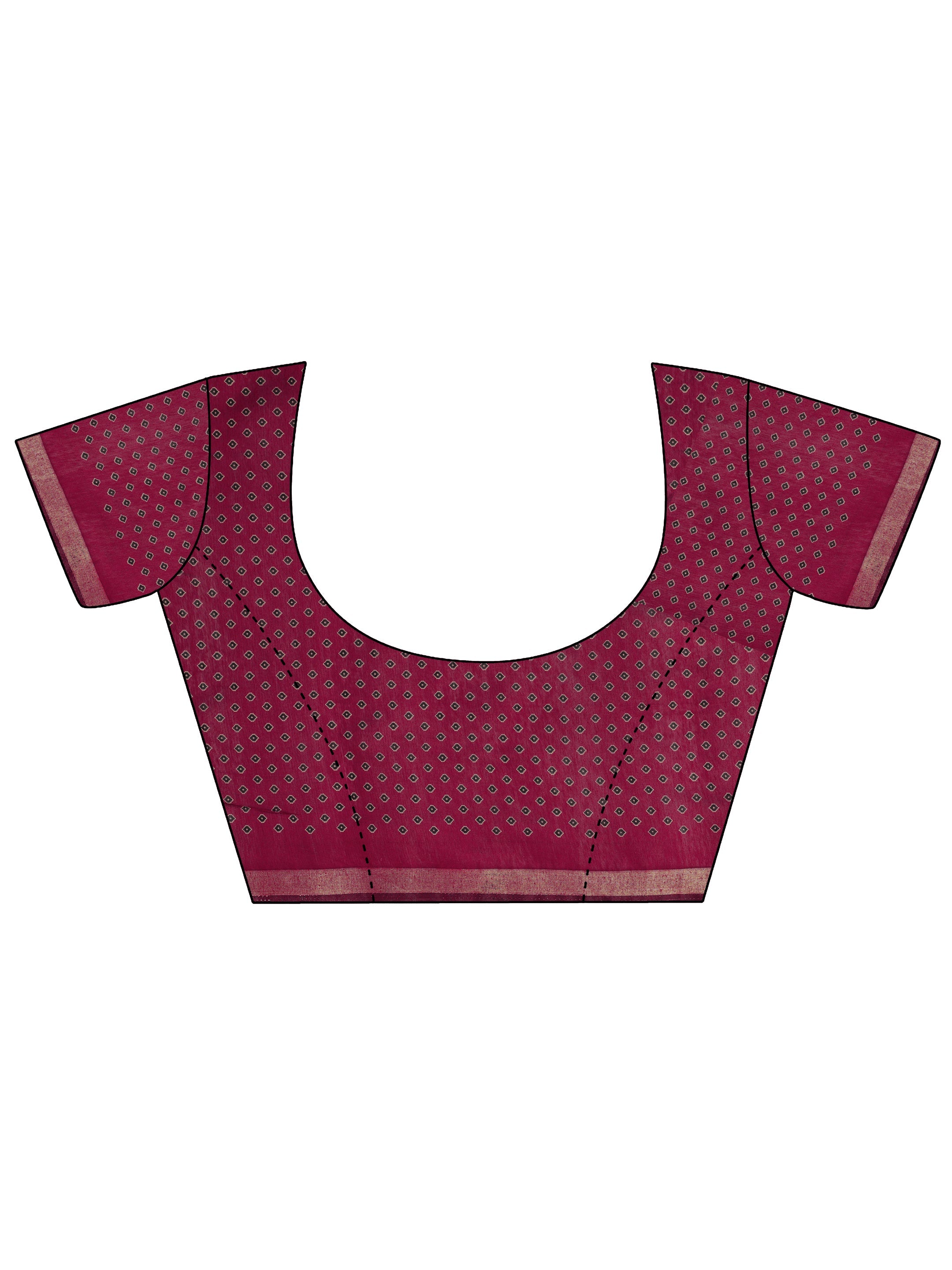 Black Solid Cotton Saree With Unstitched Blouse Piece