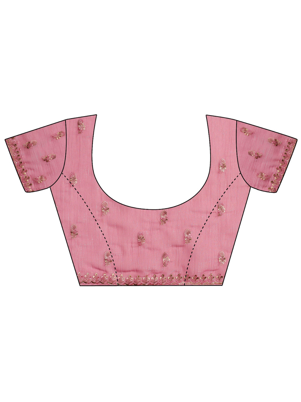 Blue Embroidered Silk blend Saree With Unstitched Blouse Piece