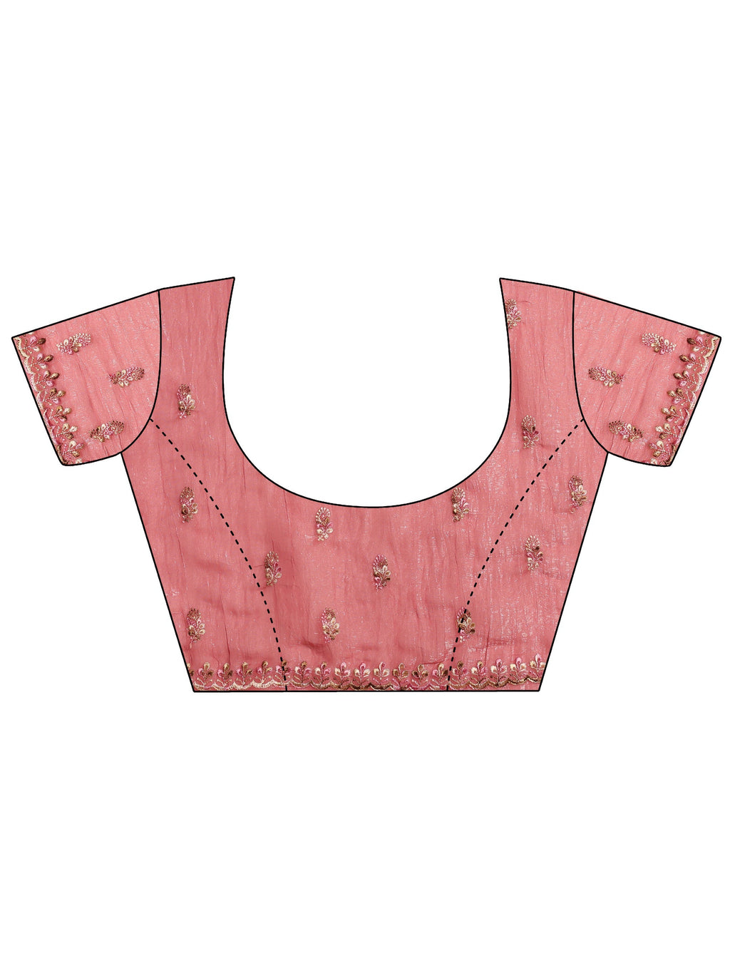 Green Embroidered Silk blend Saree With Unstitched Blouse Piece