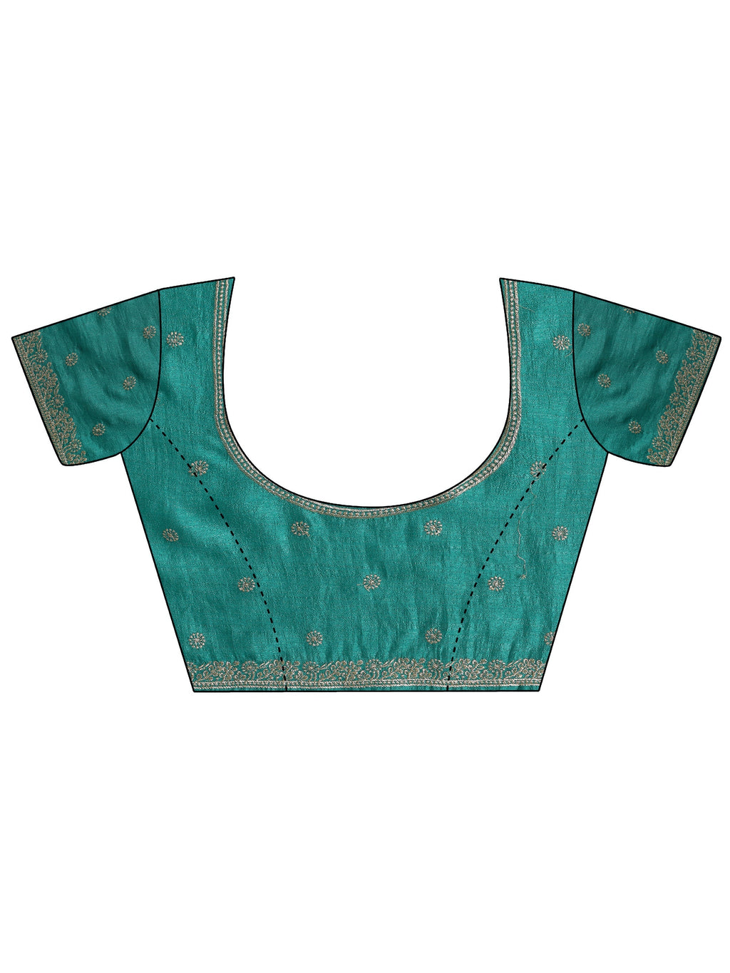 Navy blue Embellished Chiffon Saree With Unstitched Blouse Piece