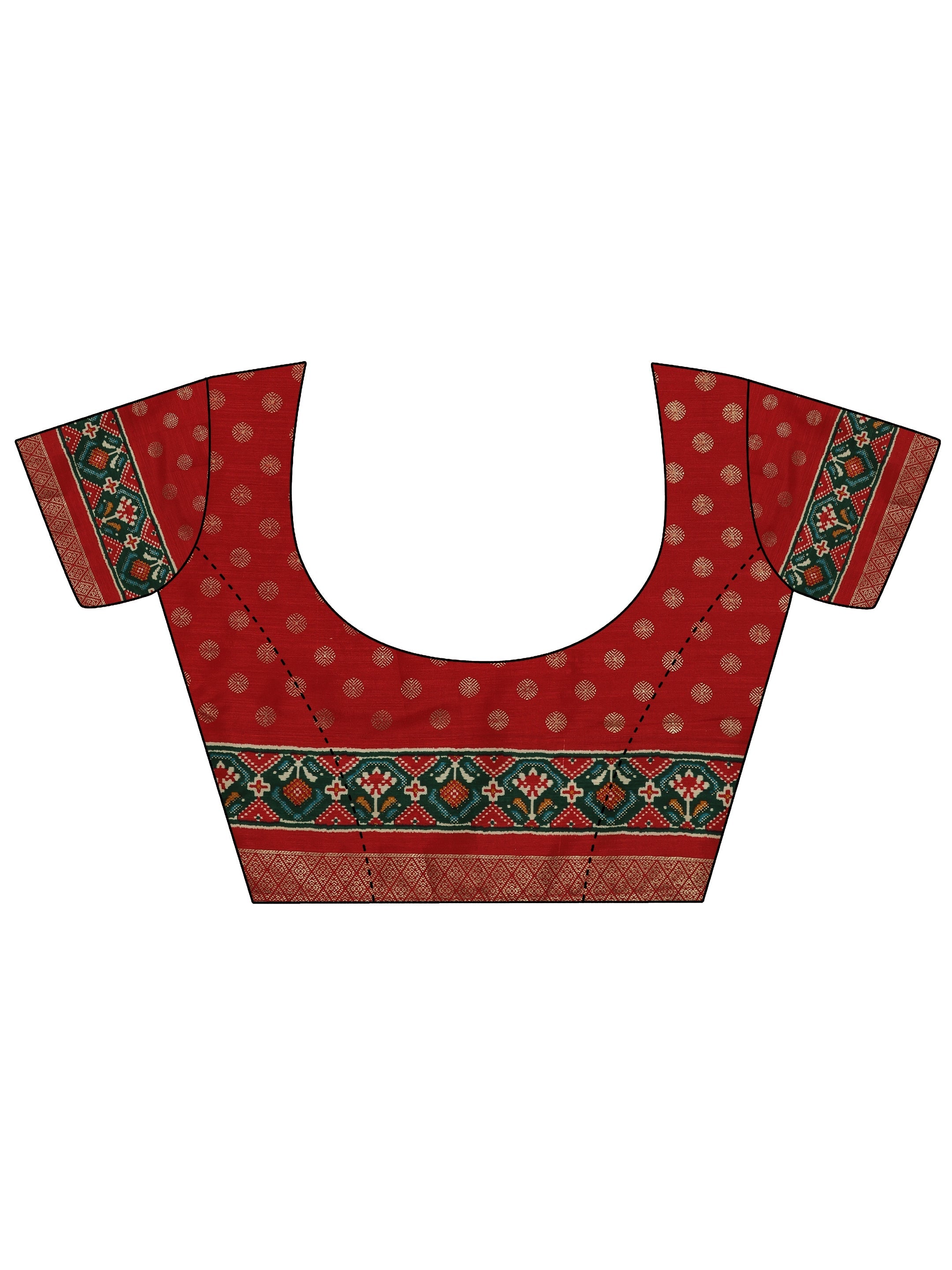 Olive Embellished Silk Blend Saree With Unstitched Blouse Piece