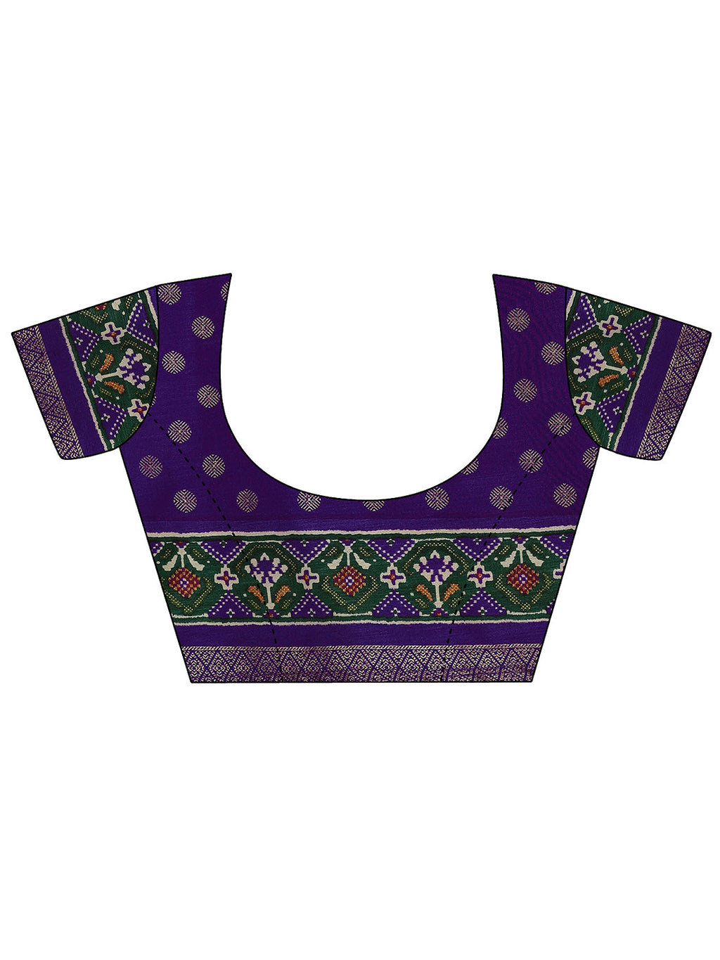 Peach Embellished Silk Blend Saree With Unstitched Blouse Piece