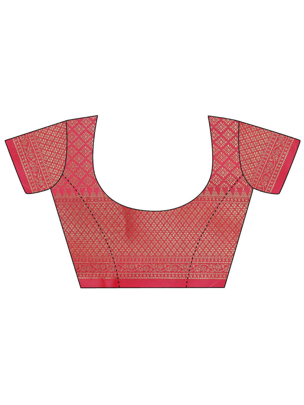 Beige Woven Design Banarasi Silk Saree With Unstitched Blouse Piece