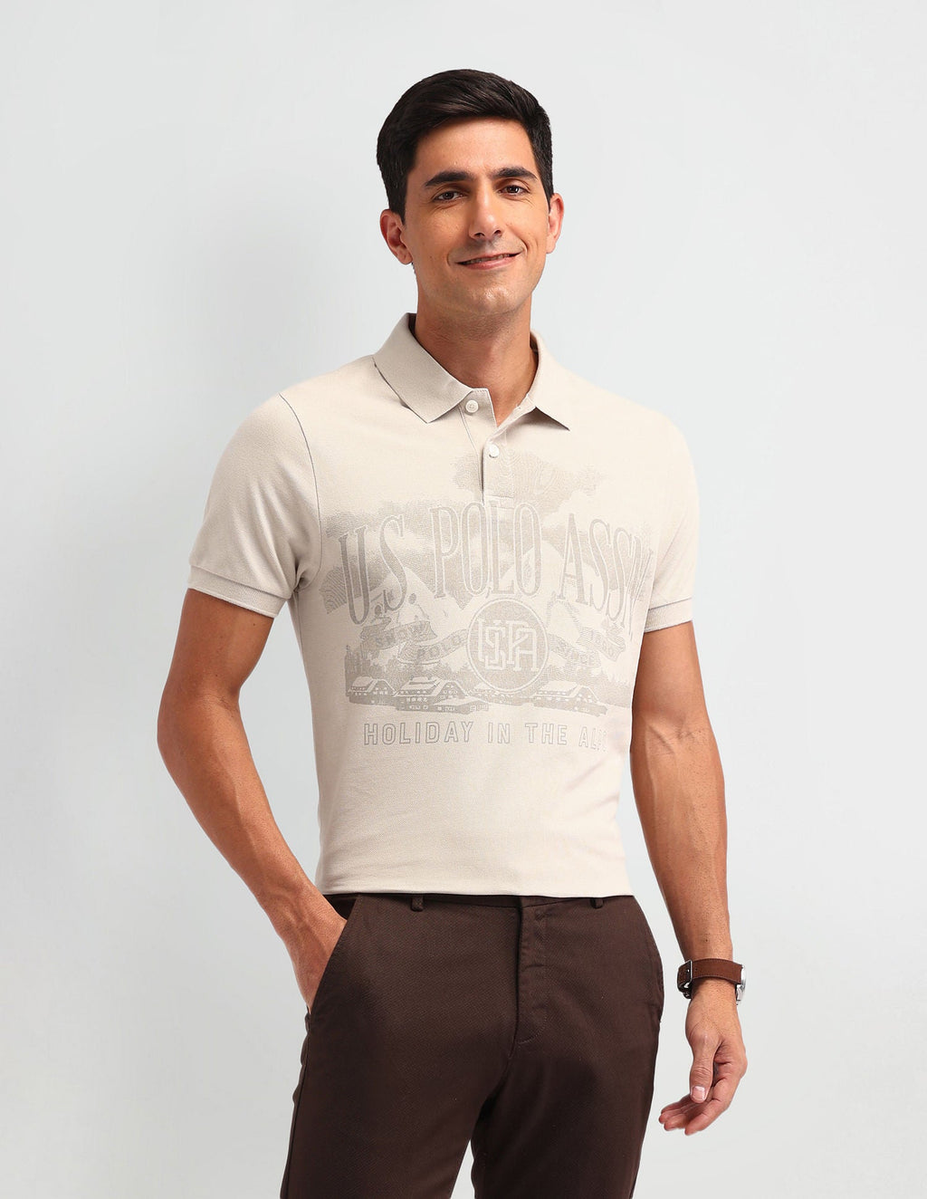 Outdoor Muscle Fit Brand Polo Shirt