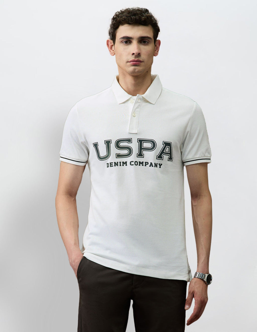 Brand Printed Varsity Theatre Polo Shirt