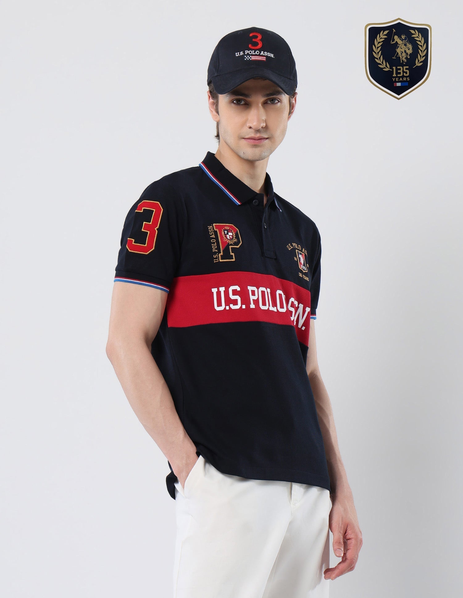 Brand Printed 135 Anniversary Polo Shirt