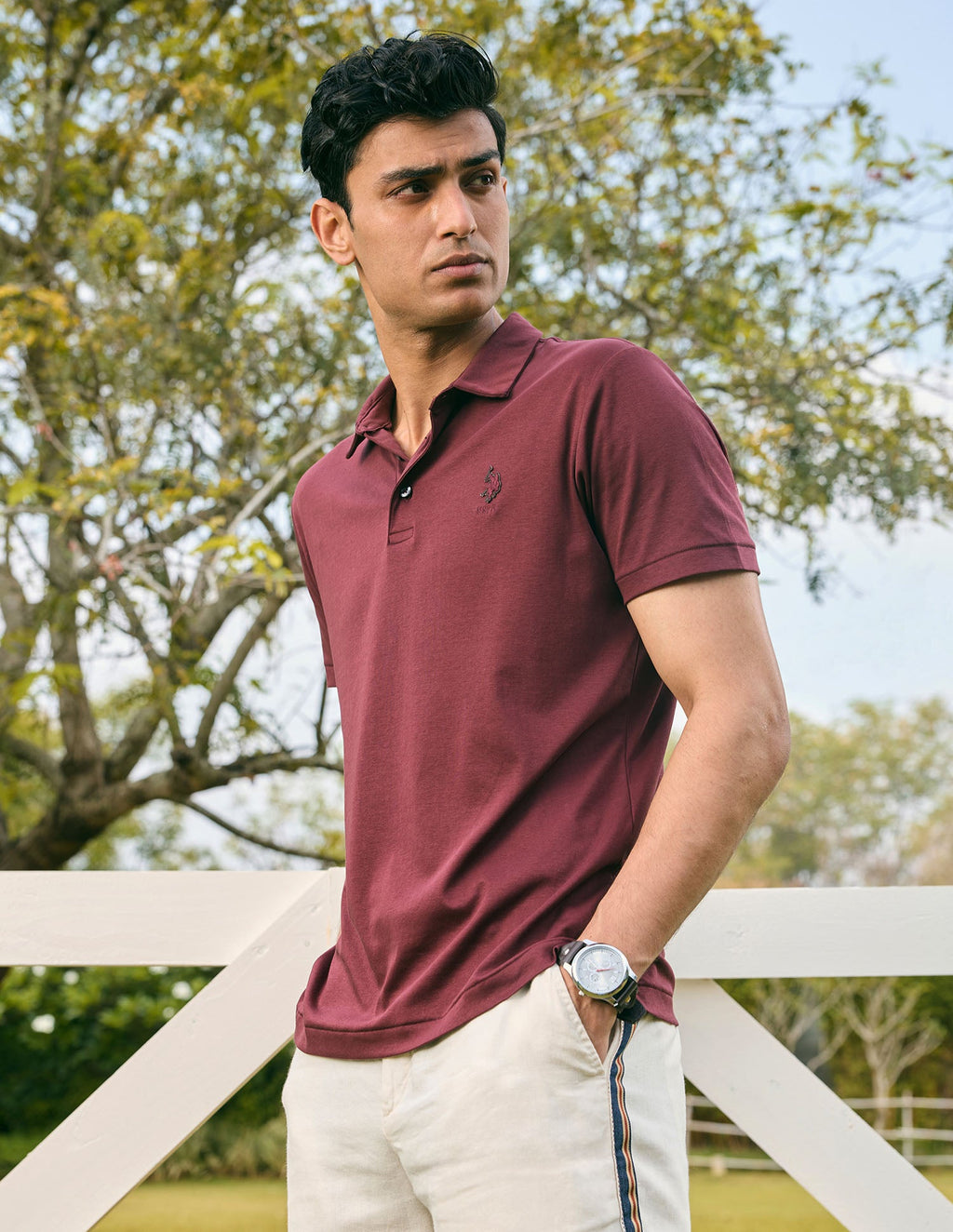 Pacho X Slim Fit Solid Polo Shirt