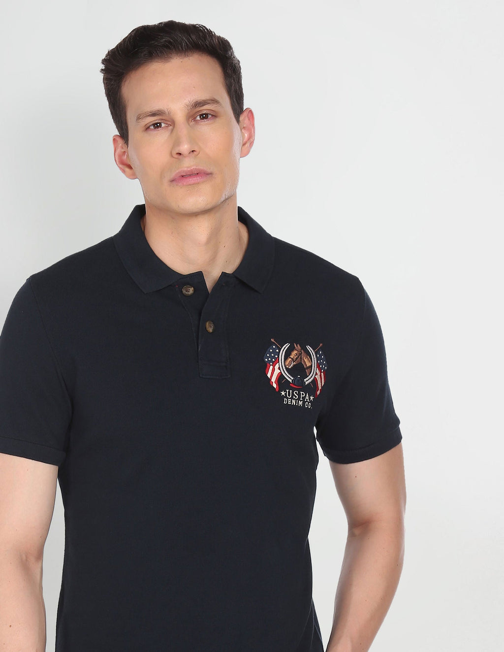 Cotton Solid Polo Shirt