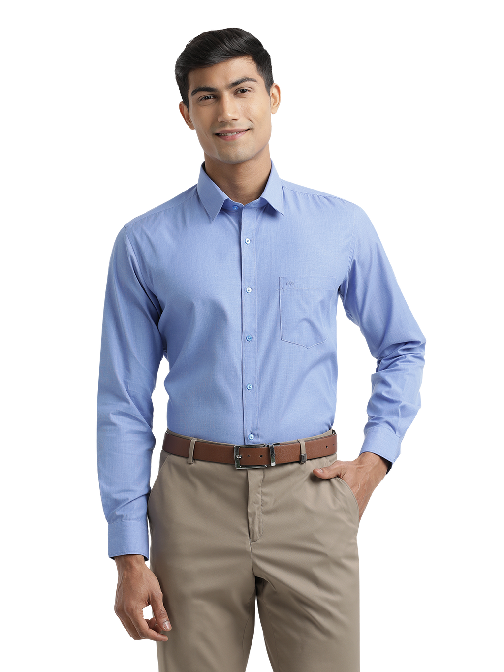 Blue Fil-a-Fil Solid Shirt