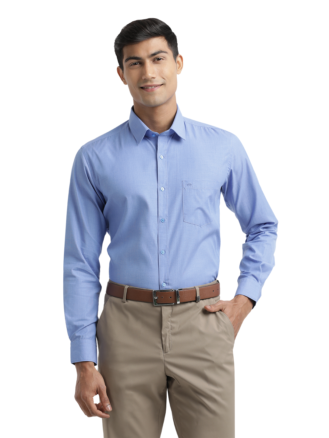 Blue Fil-a-Fil Solid Shirt