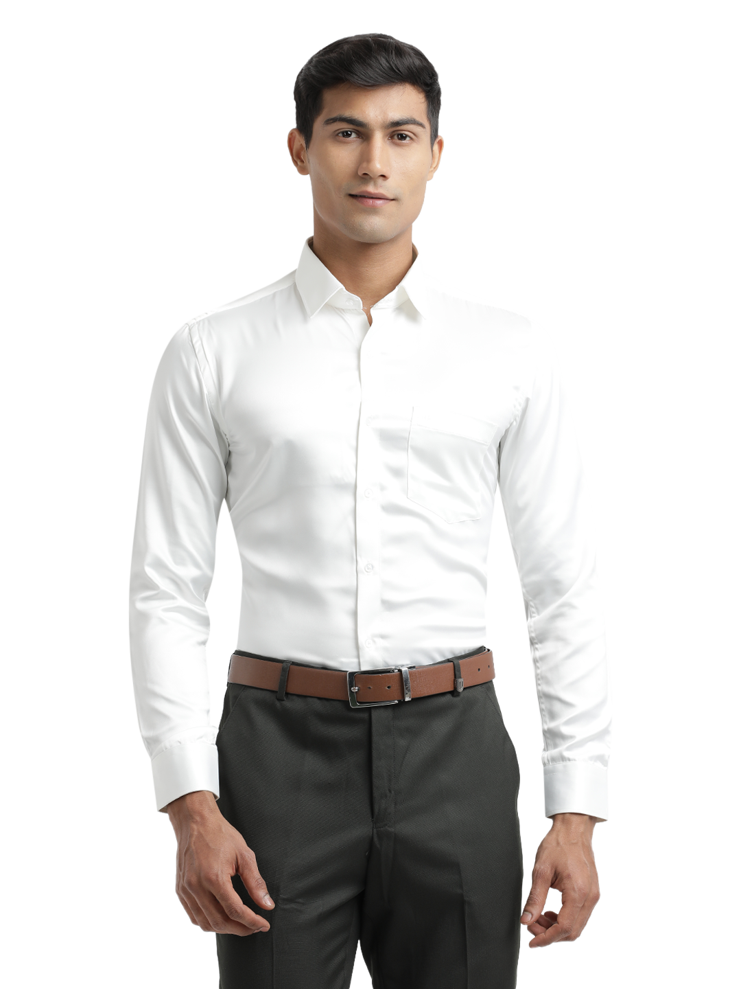 Off White Satin Premium Shirt