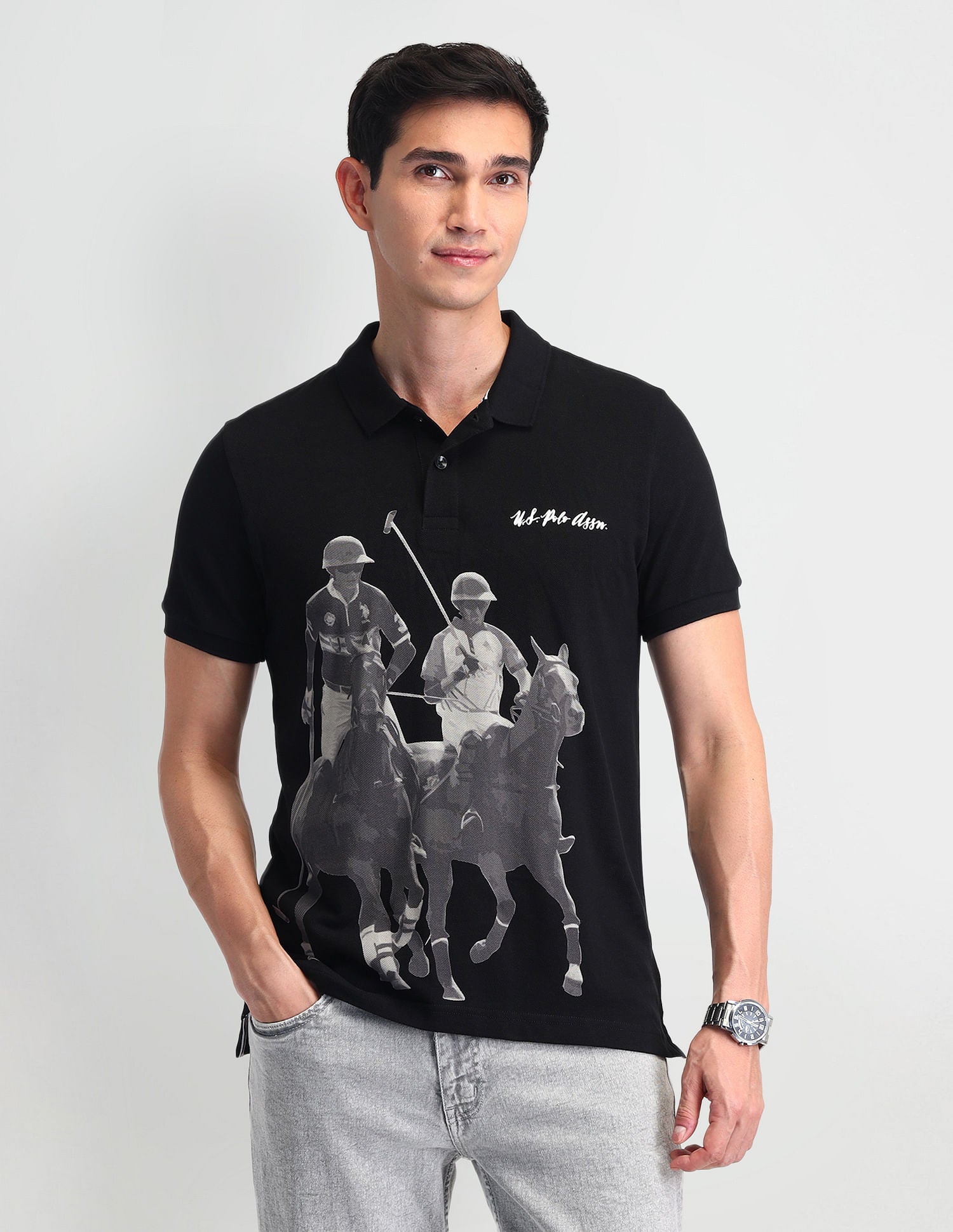 Outdoor Muscle Fit Brand Polo Shirt