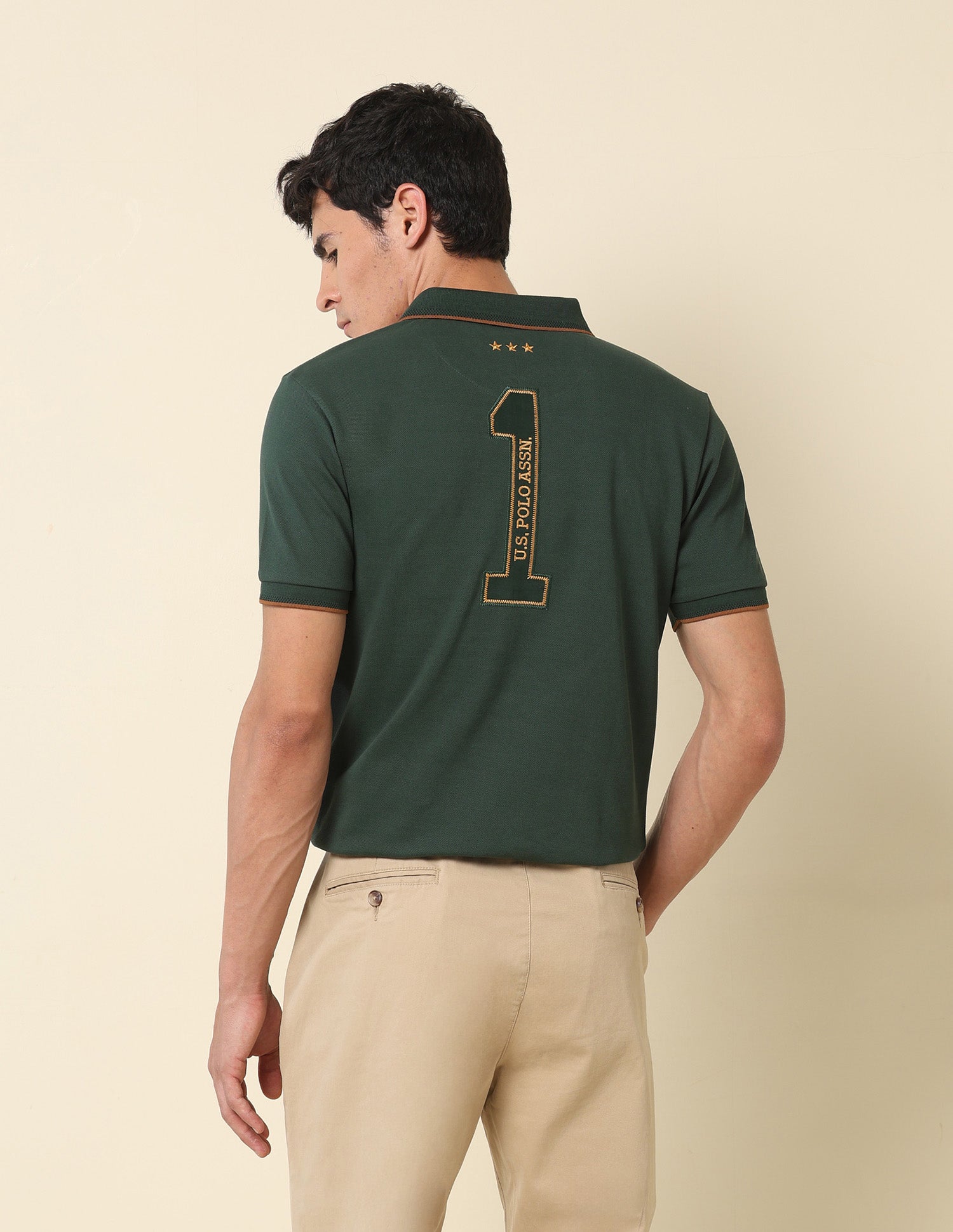 Iconic Number Gold Cup Polo Shirt