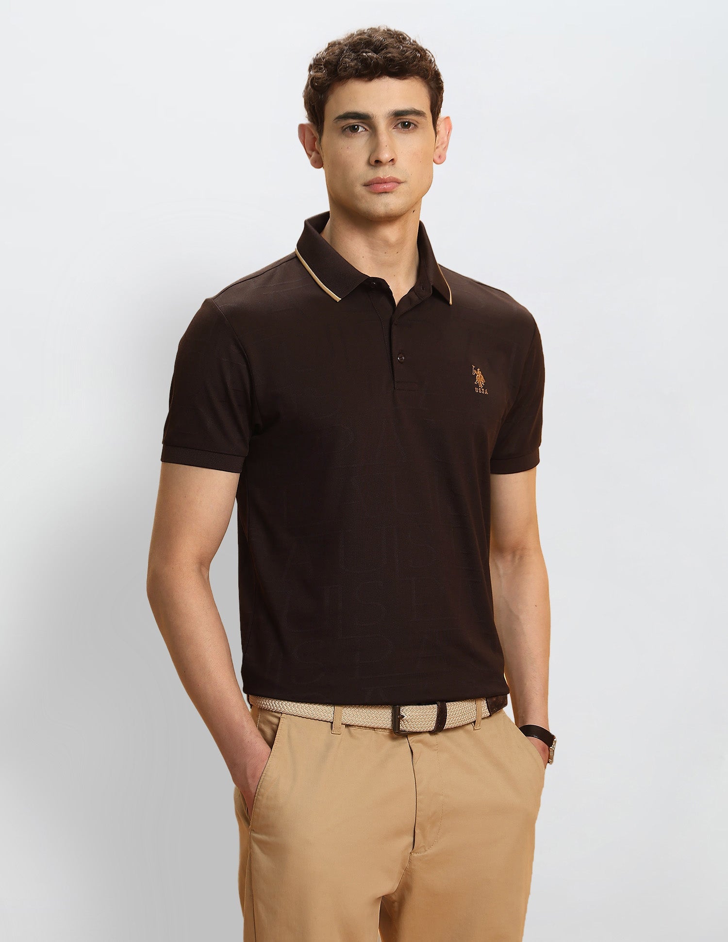 Brand Self Regular Fit Polo Shirt