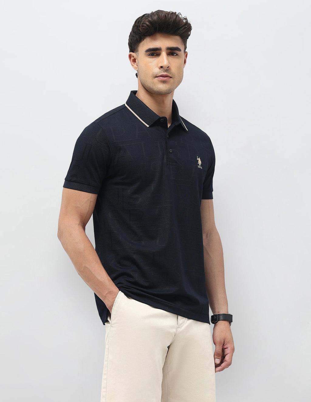 Brand Self Regular Fit Polo Shirt