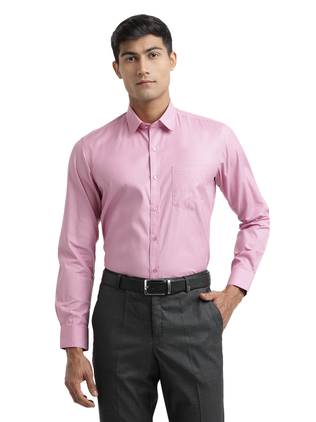 Pink Fil-a-Fil Solid Shirt