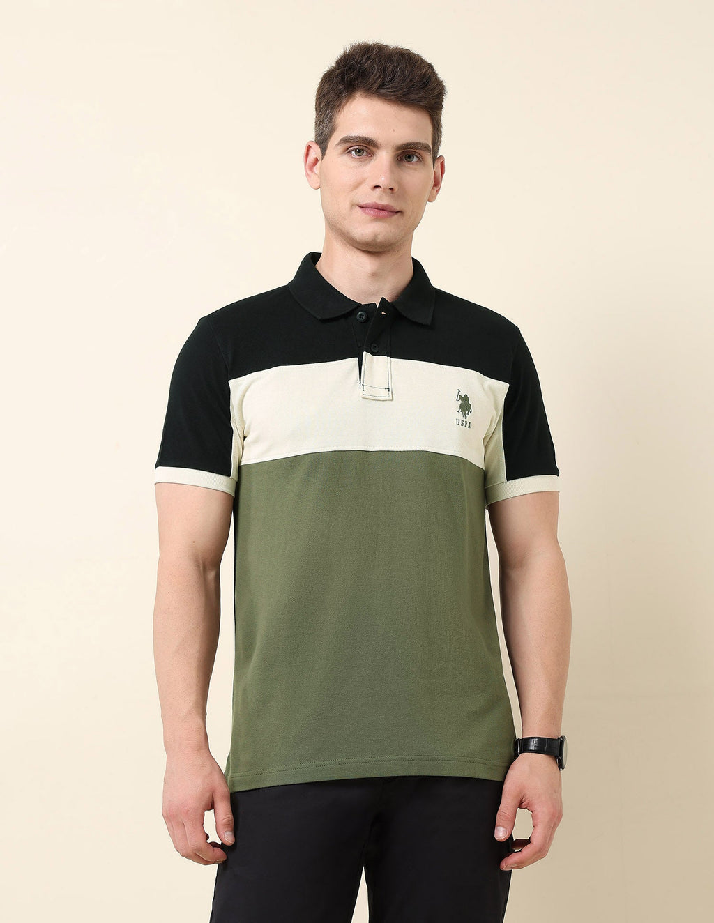 Colourblocked Classic Polo Shirt