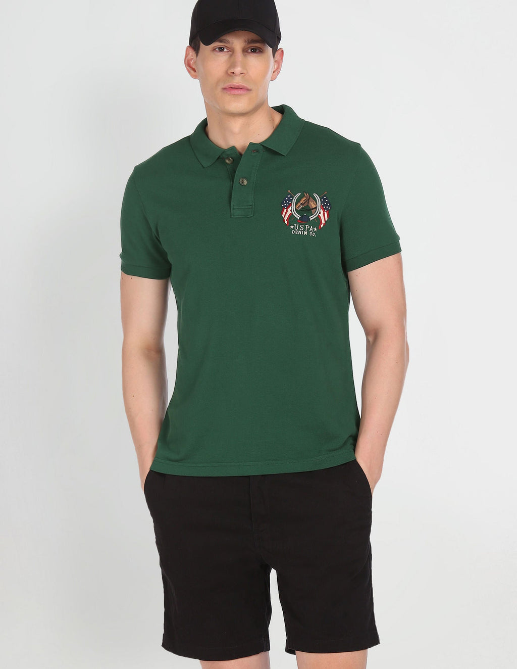 Cotton Solid Polo Shirt