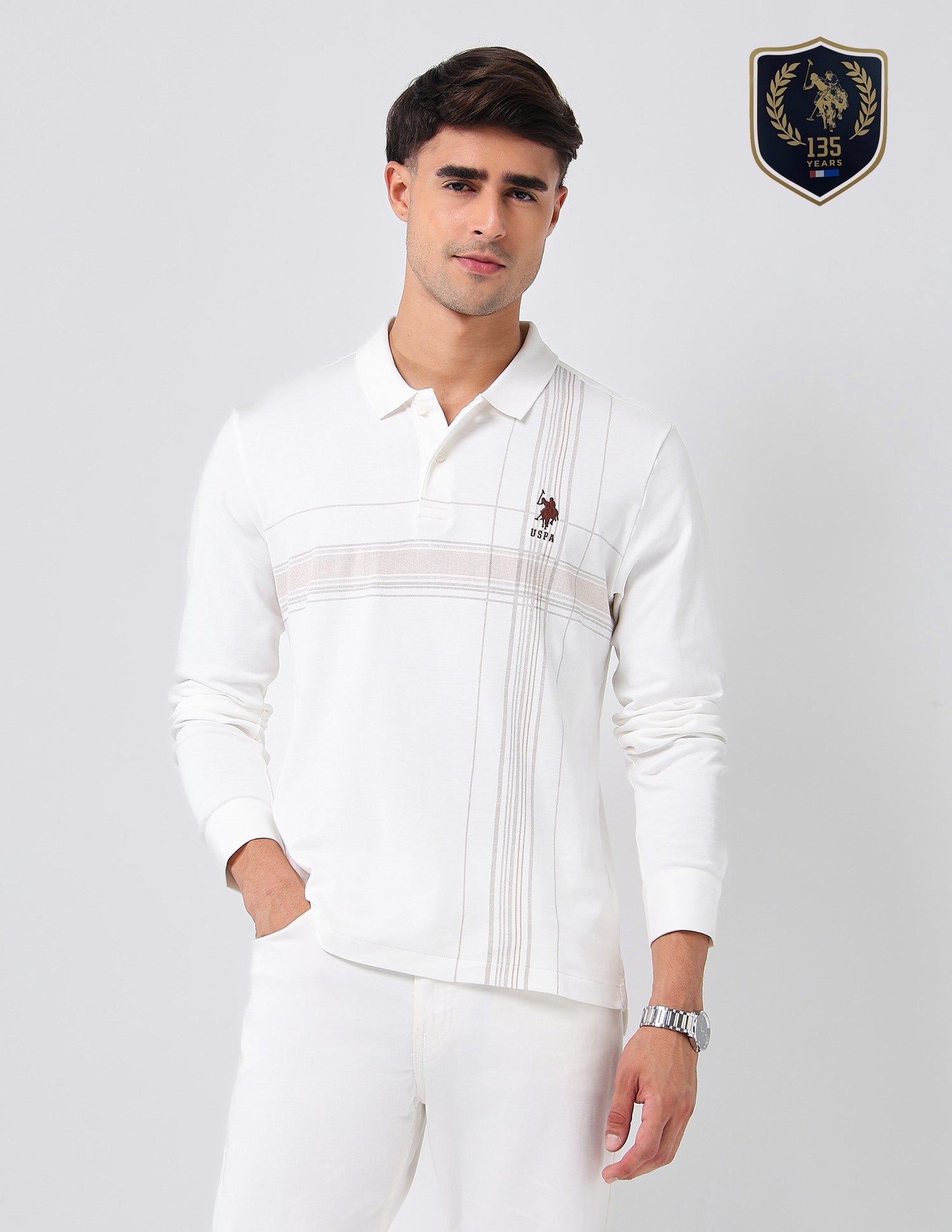 Checked Regular Fit Polo Shirt