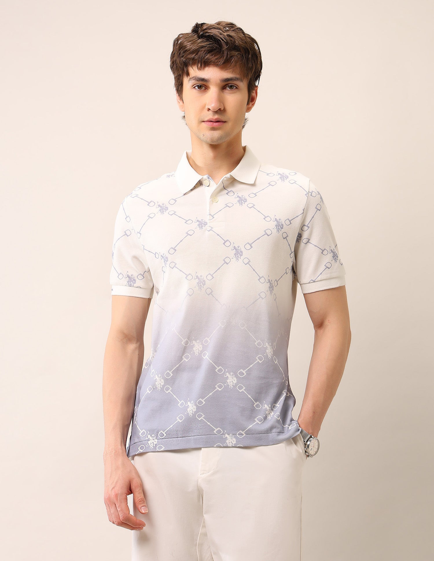 Muscle Fit Pure Cotton Polo Shirt