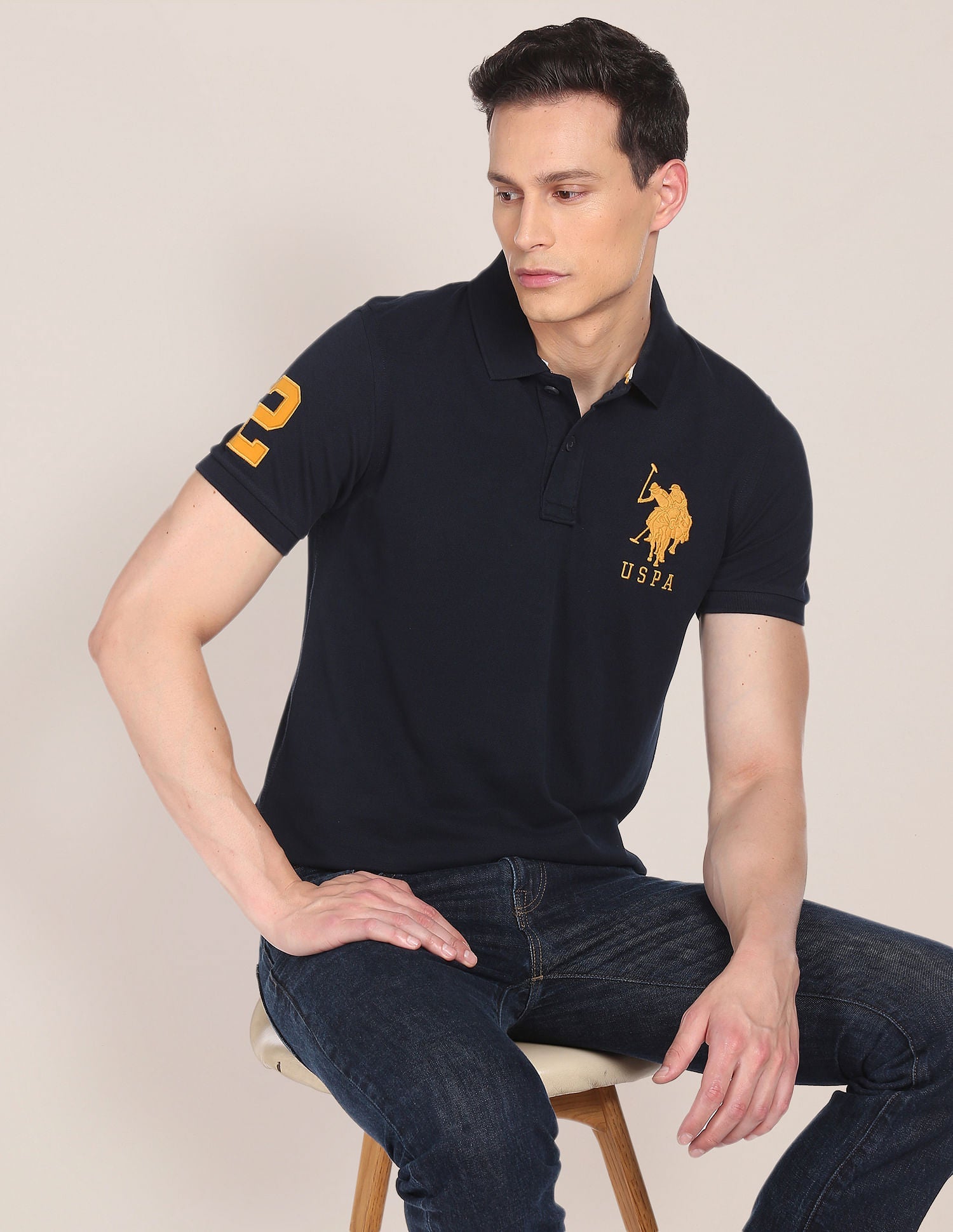Compact Cotton Logo Polo Shirt