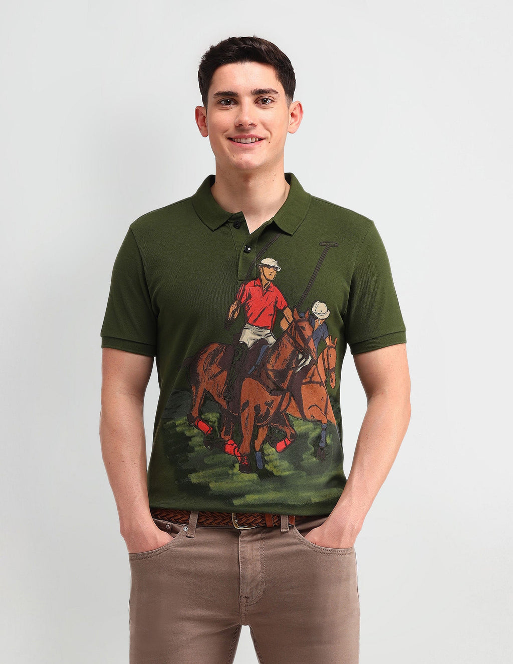 Outdoor Muscle Fit Brand Polo Shirt