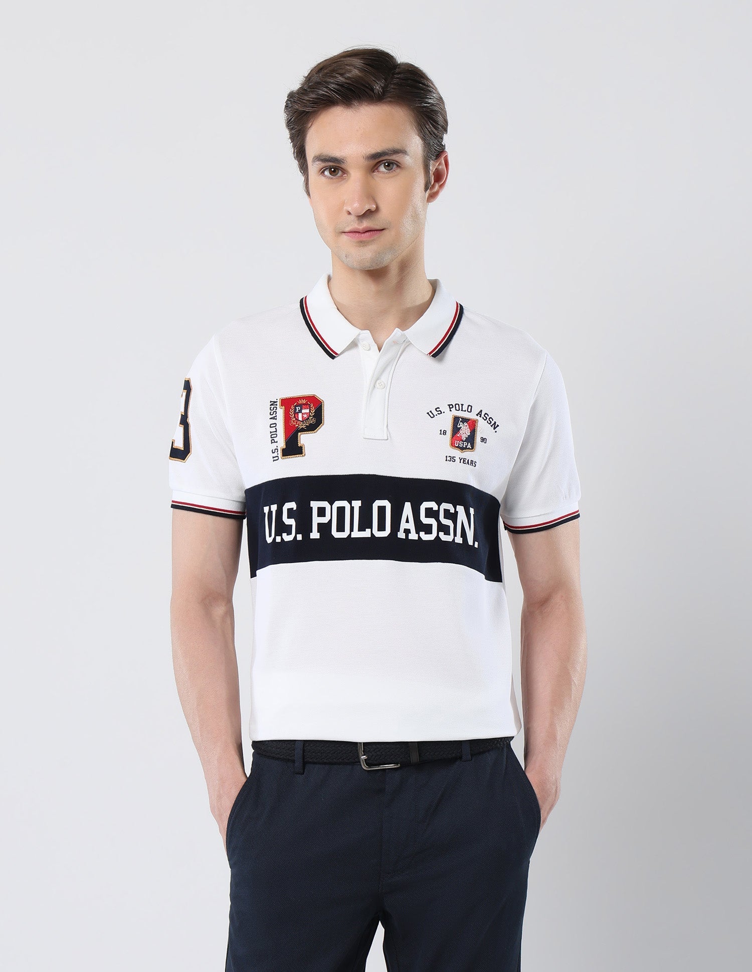 Brand Printed 135 Anniversary Polo Shirt
