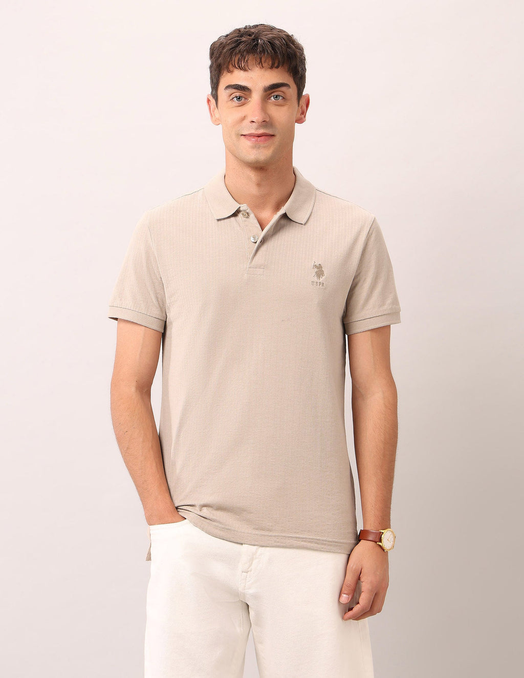 Muscle Fit Work And Wander Polo Shirt