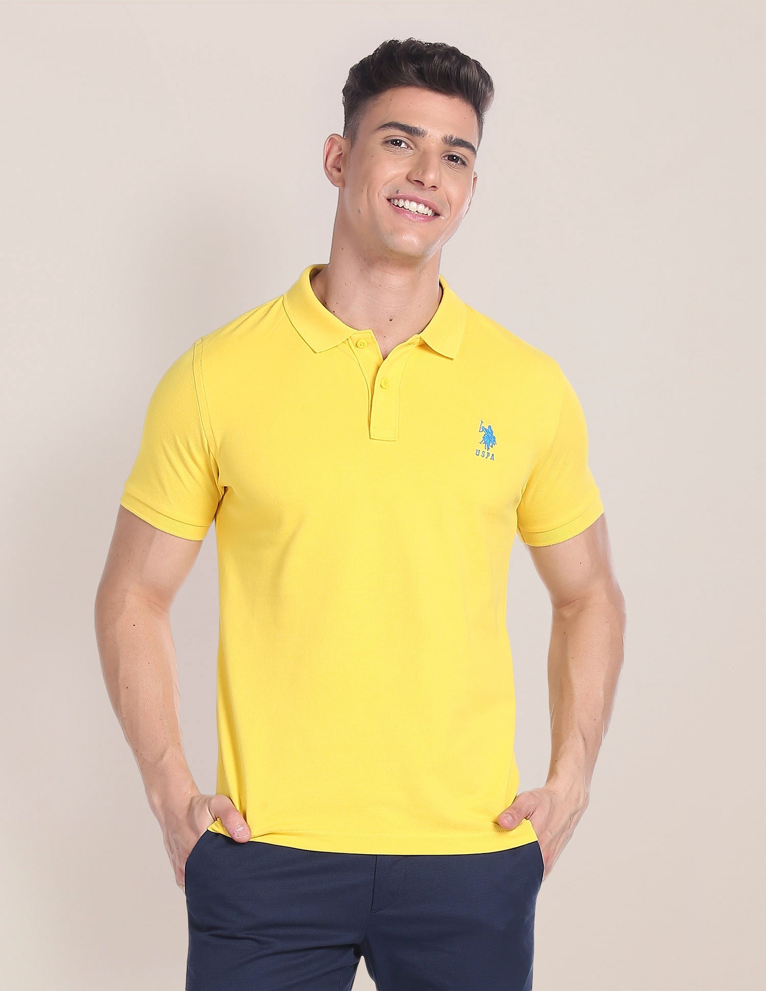 Cotton Solid Polo Shirt