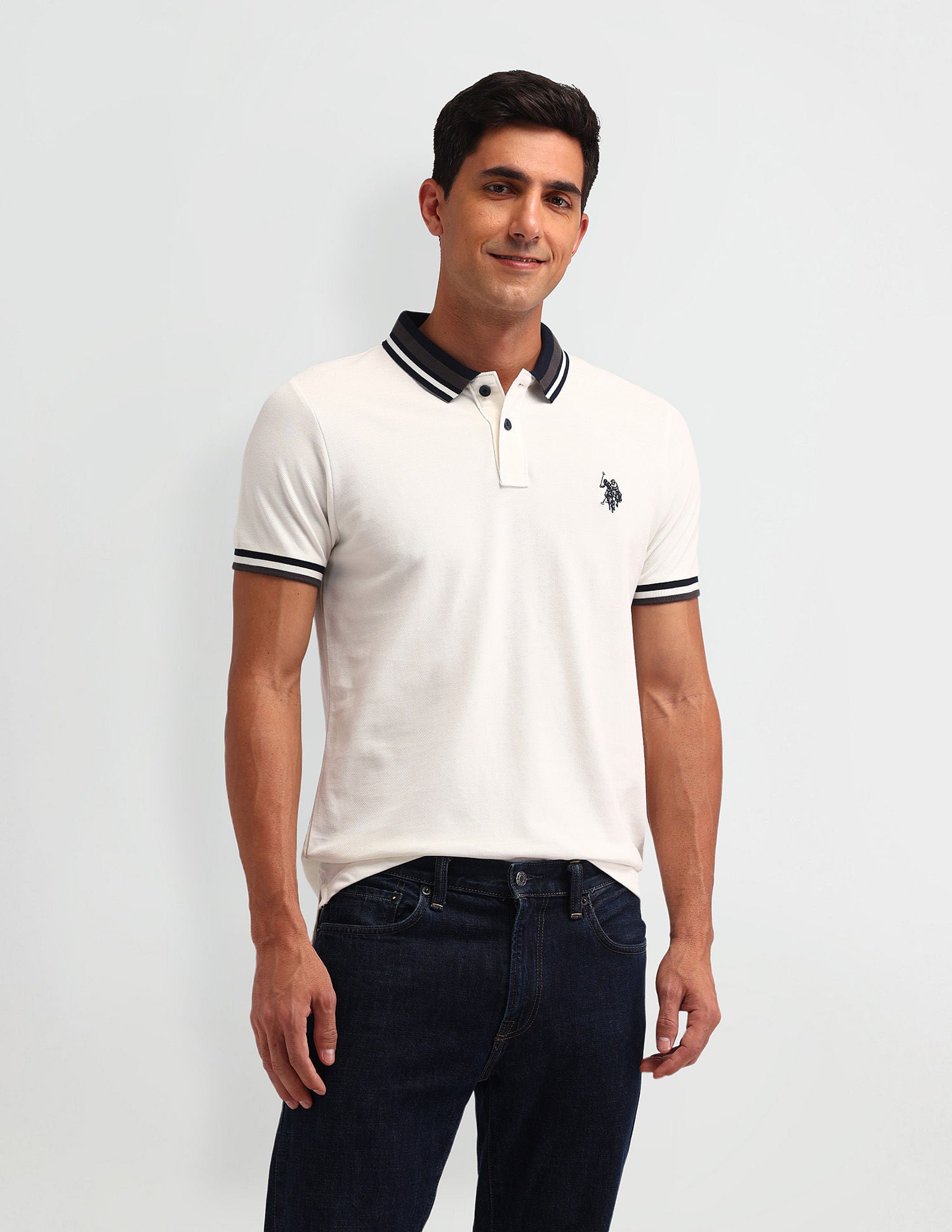 Outdoor Muscle Fit Solid Polo Shirt
