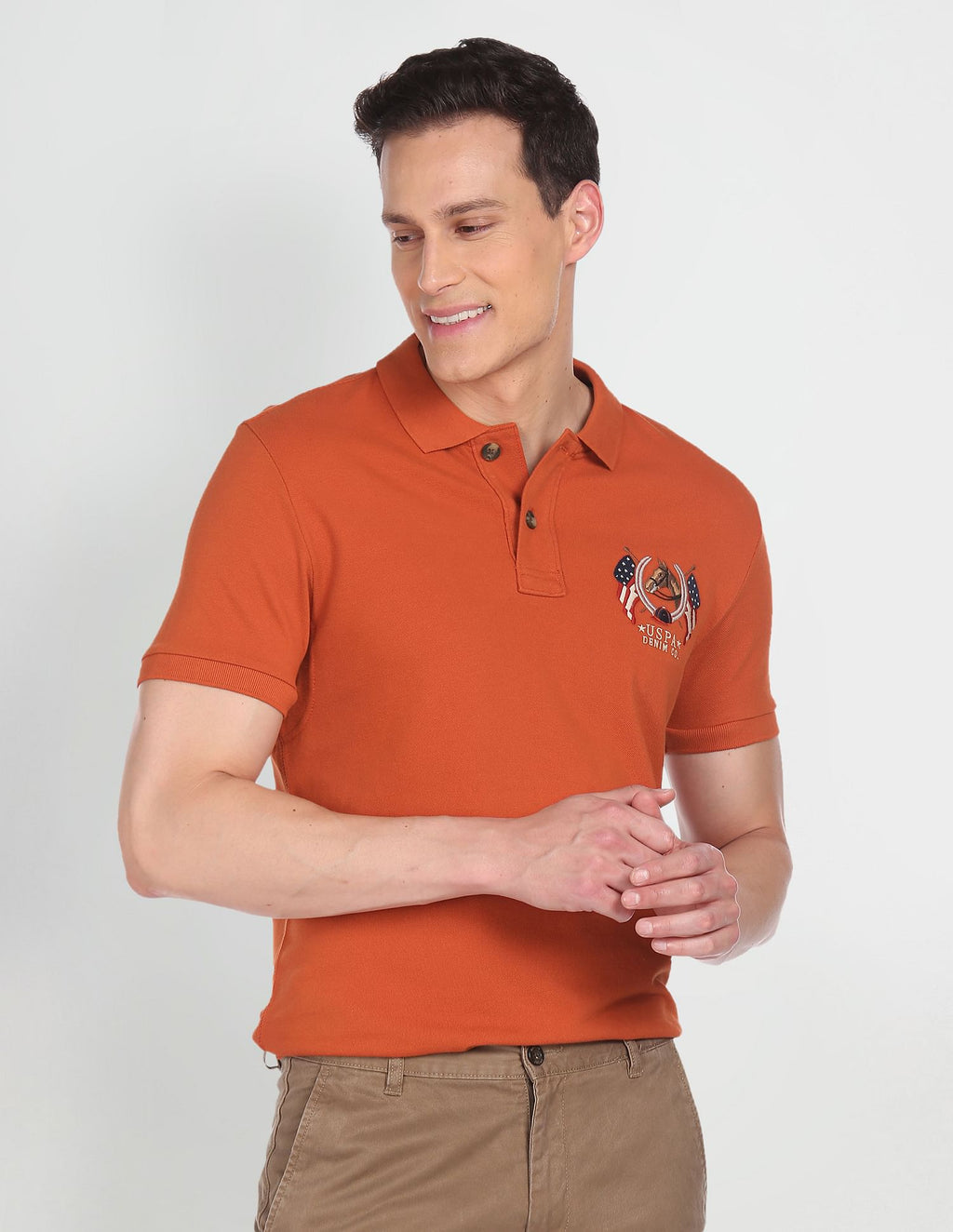 Cotton Solid Polo Shirt