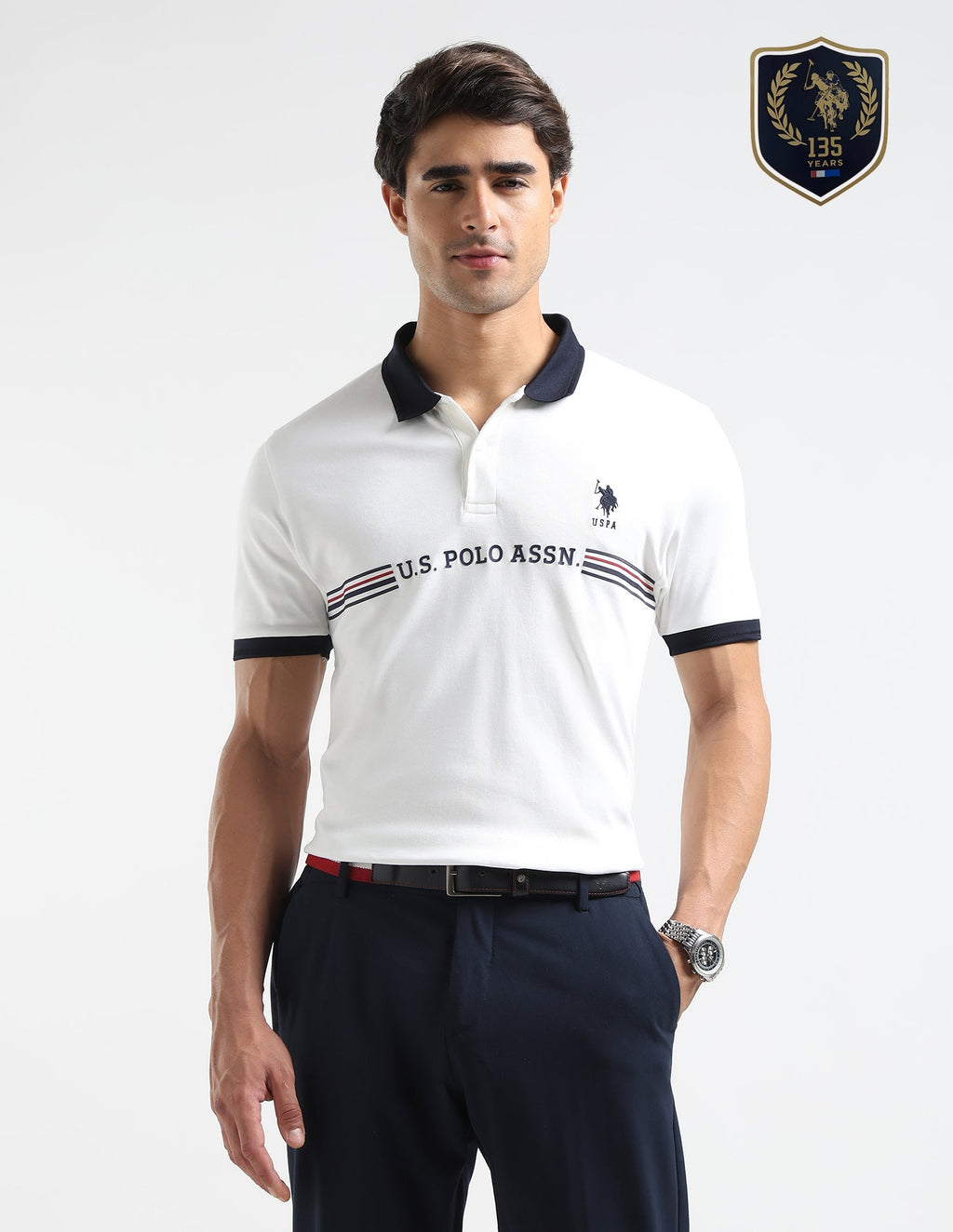 Brand Embossed Regular Fit Polo Shirt