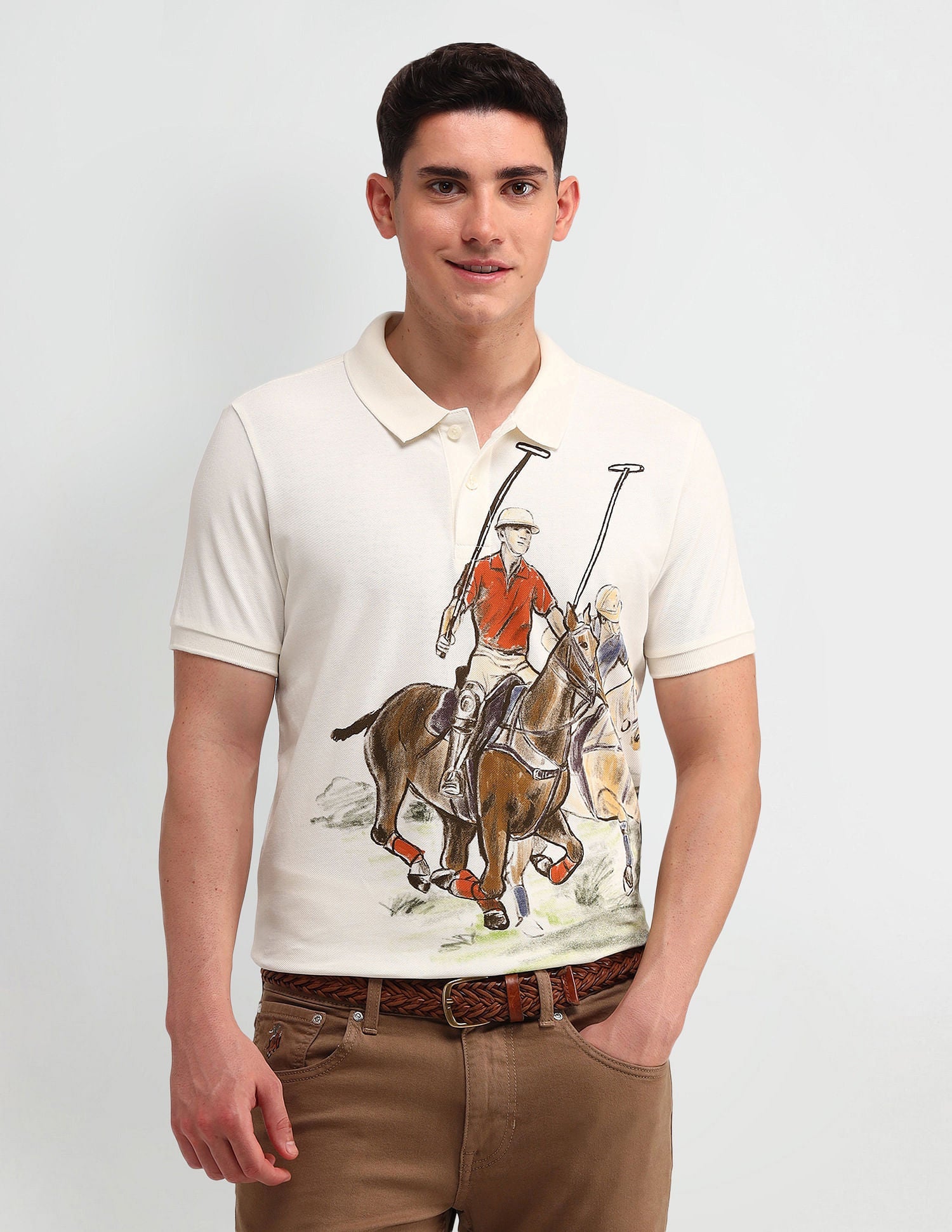 Outdoor Muscle Fit Brand Polo Shirt