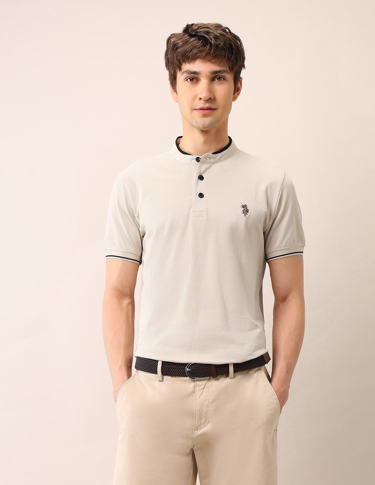 Muscle Fit Pure Cotton Polo Shirt