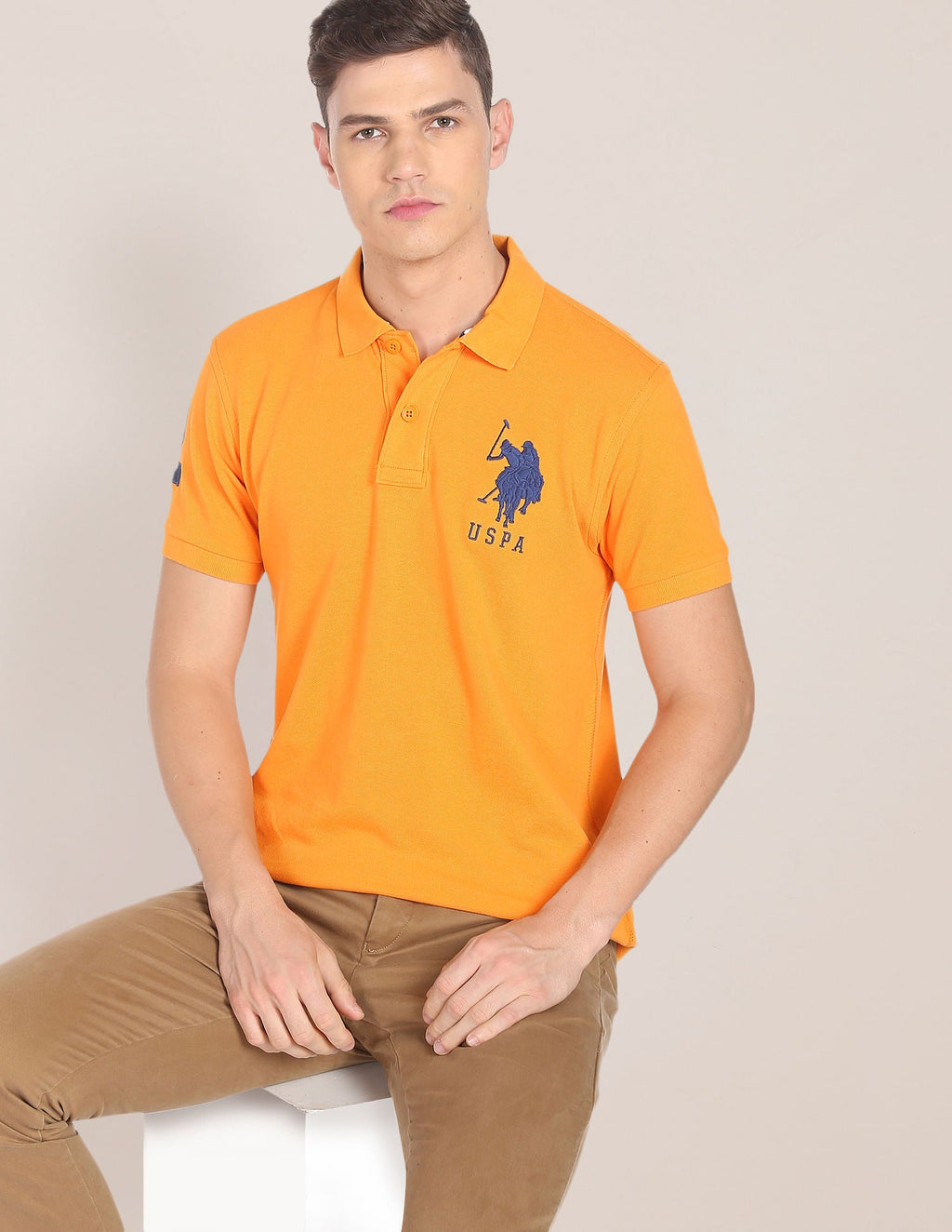 Compact Cotton Logo Polo Shirt