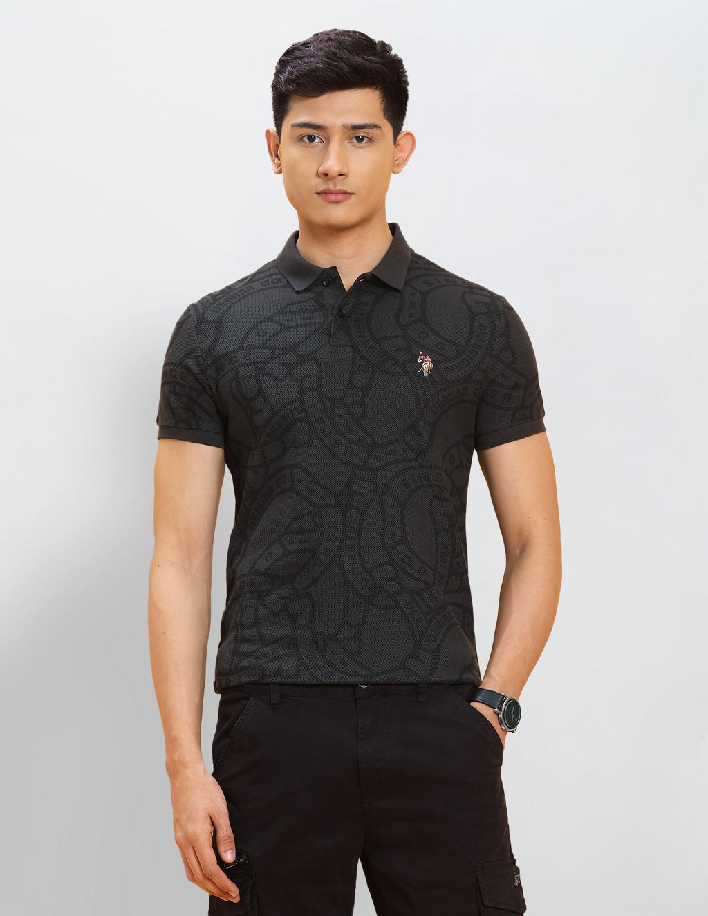 All Over Printed Regular Fit Polo Shirt