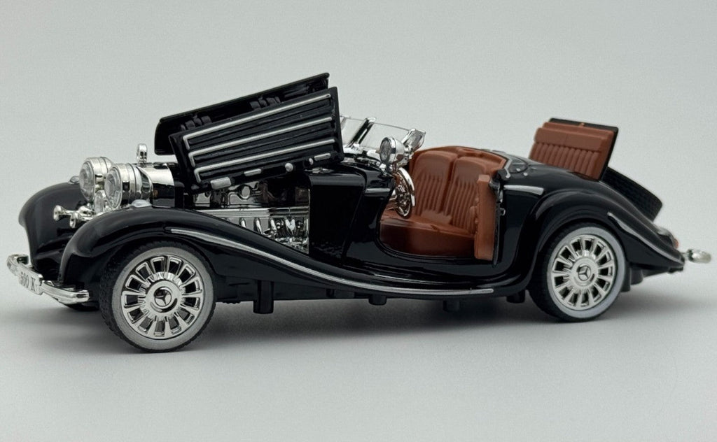 1936 Mercedes Benz 500K 1:24 Roadster diecast scale model car collectible | Assorted Colors