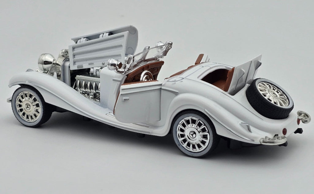 1936 Mercedes Benz 500K 1:24 Roadster diecast scale model car collectible | Assorted Colors