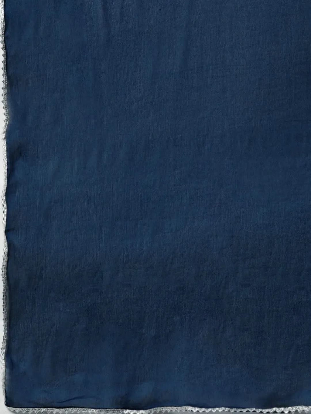 Blue Embroidered Rayon Straight Kurta With Palazzos & Dupatta